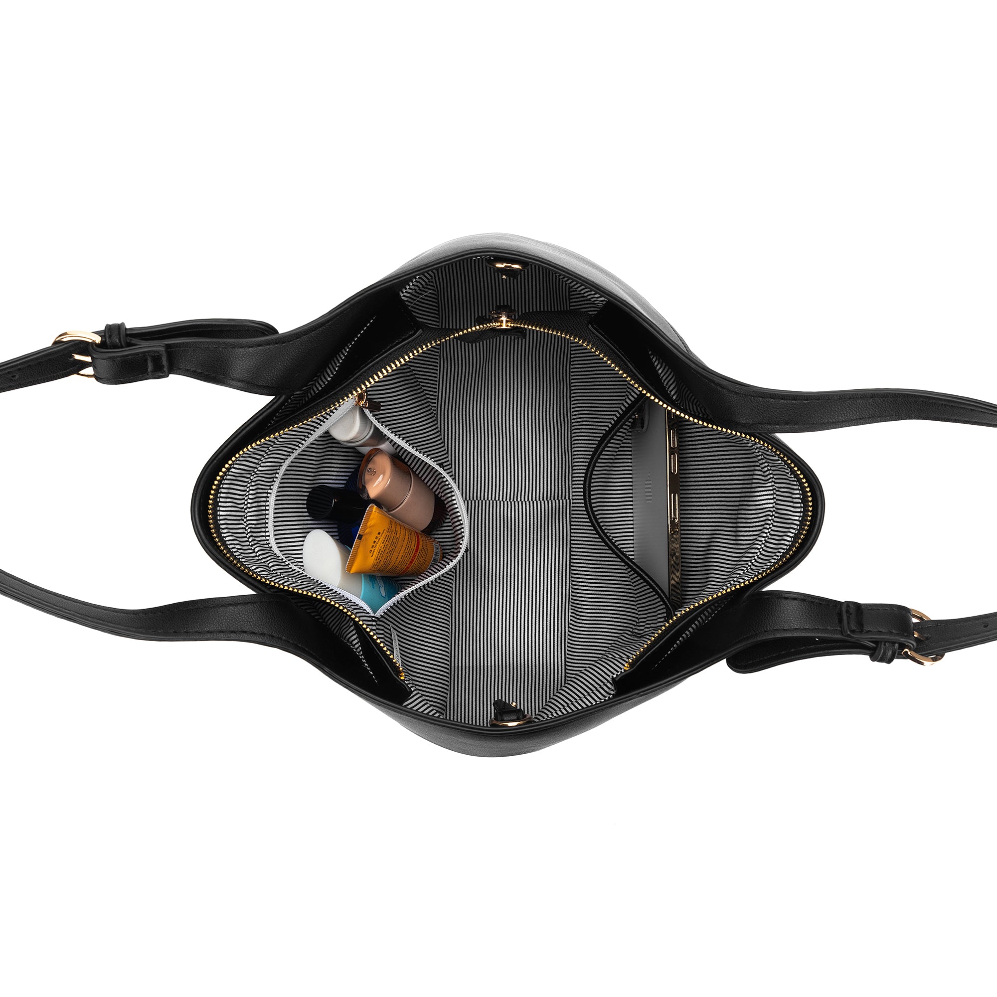 Naomi Black 3 Piece Handbag Tote