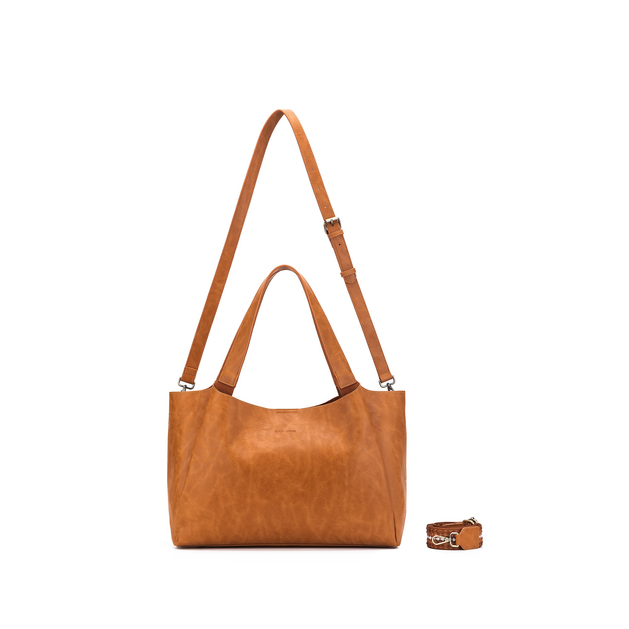 Sylvie Tan 2 Piece Computer Crossbody Tote Bag