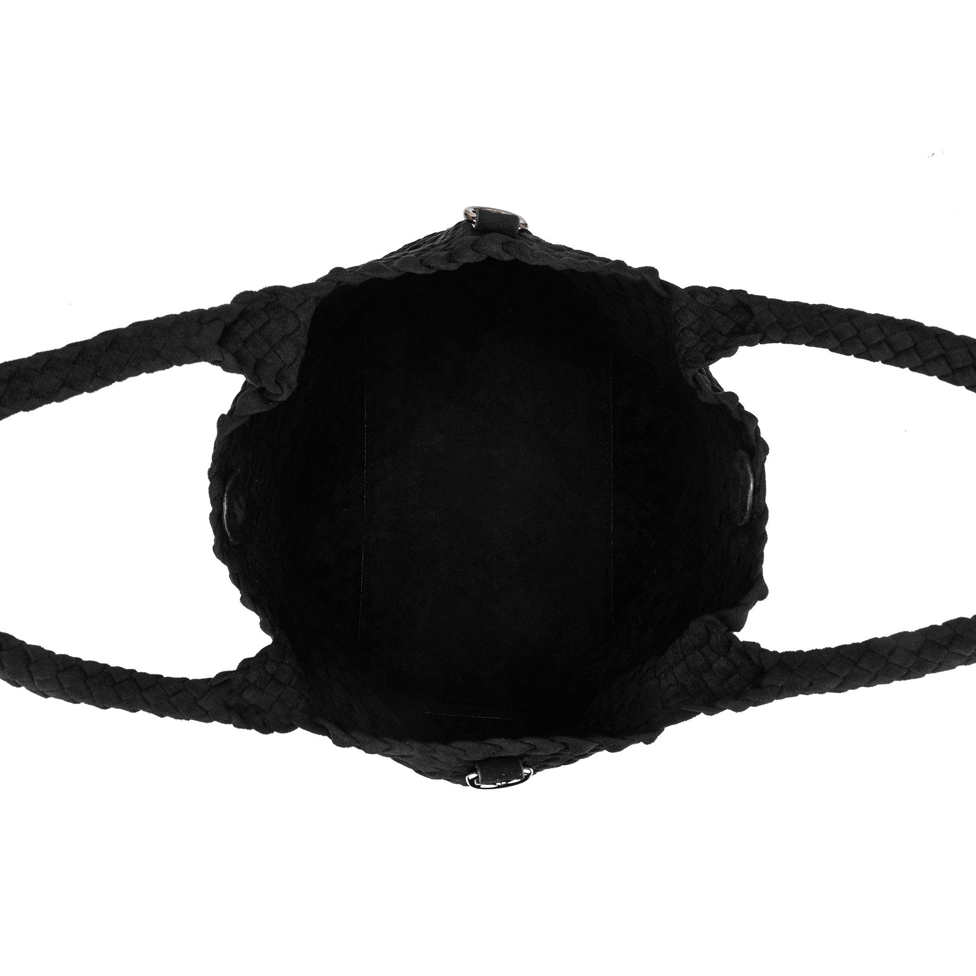 Arielle Black 2 Piece Suedette Top Handle