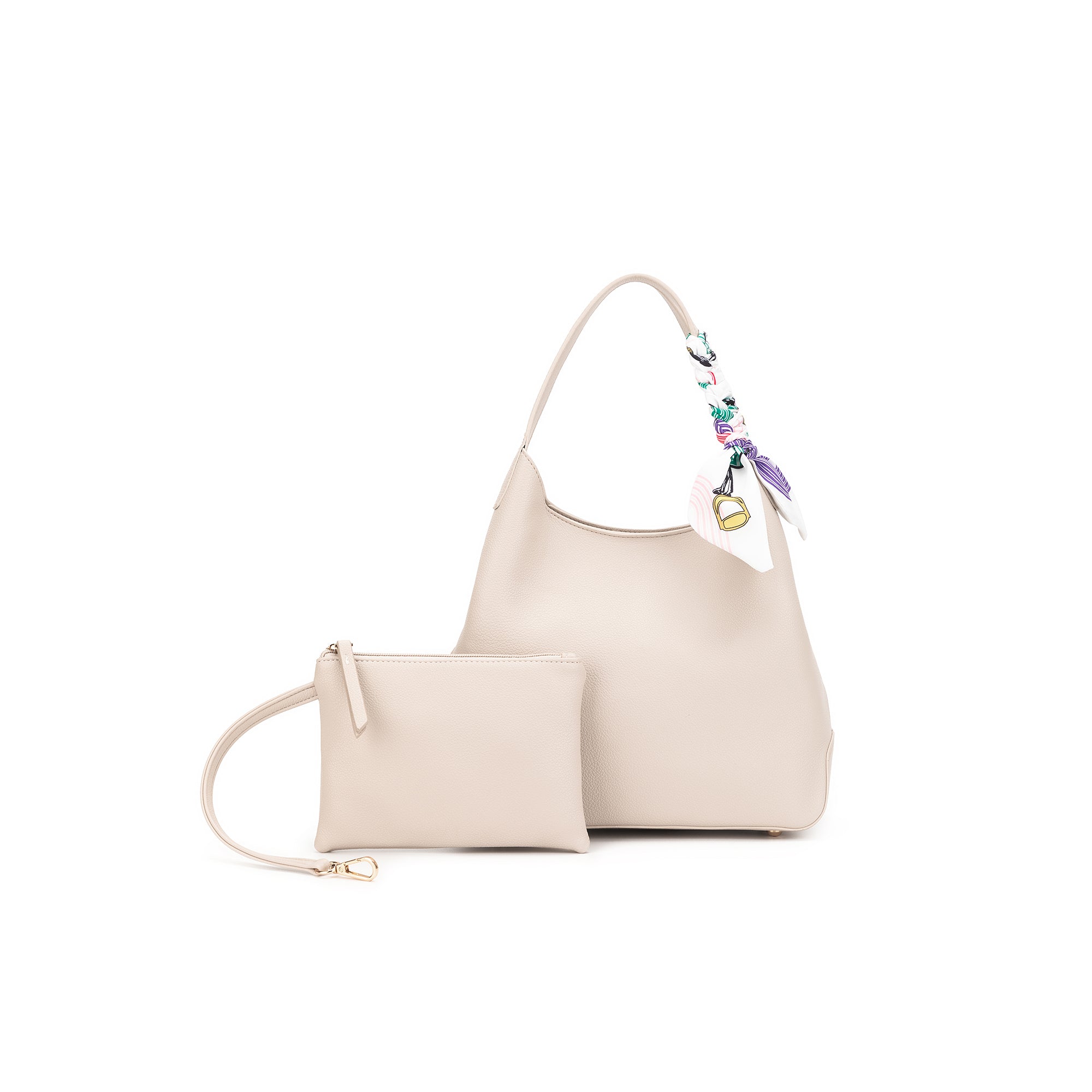 Dune Oatmeal 2 Piece Crossbody Handbag