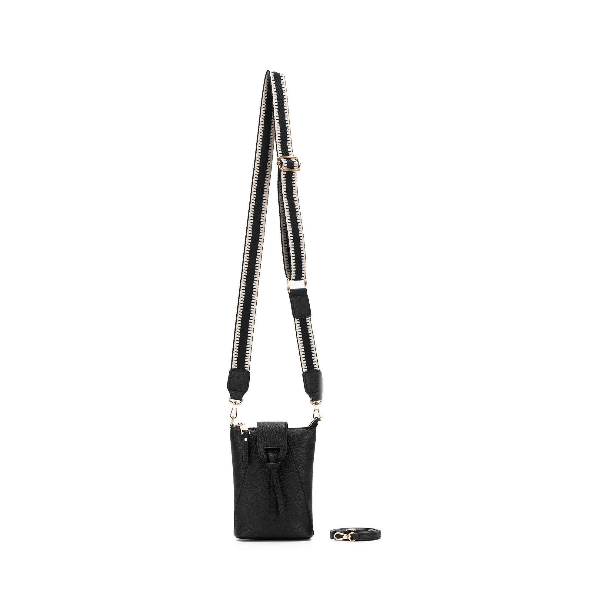 Lainey Black Phone Crossbody Bag