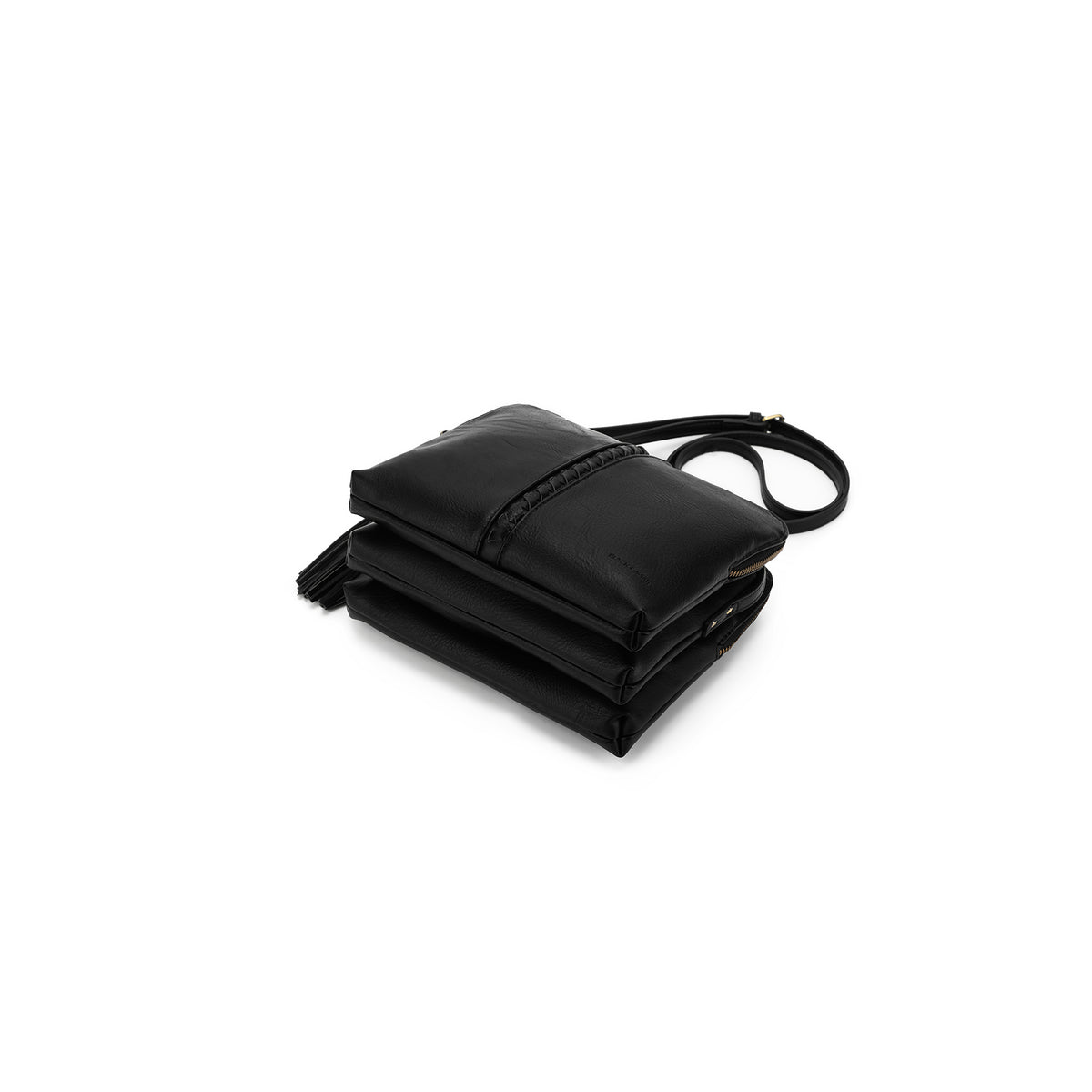 Pia Black Crossbody Bag