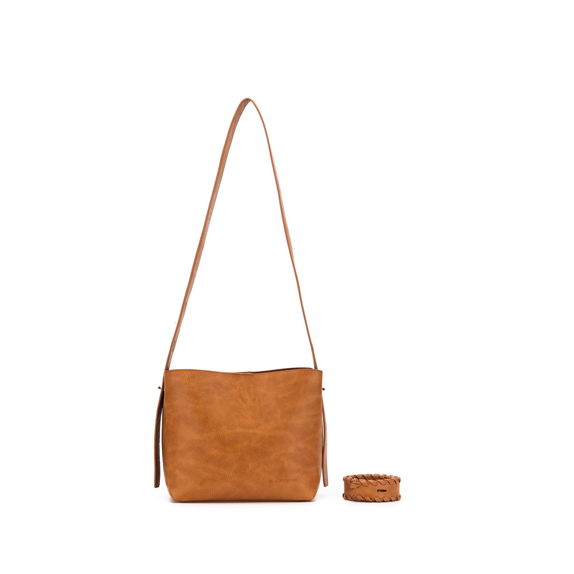 Capella Tan 3 Compartment Shoulder / Crossbody Bag