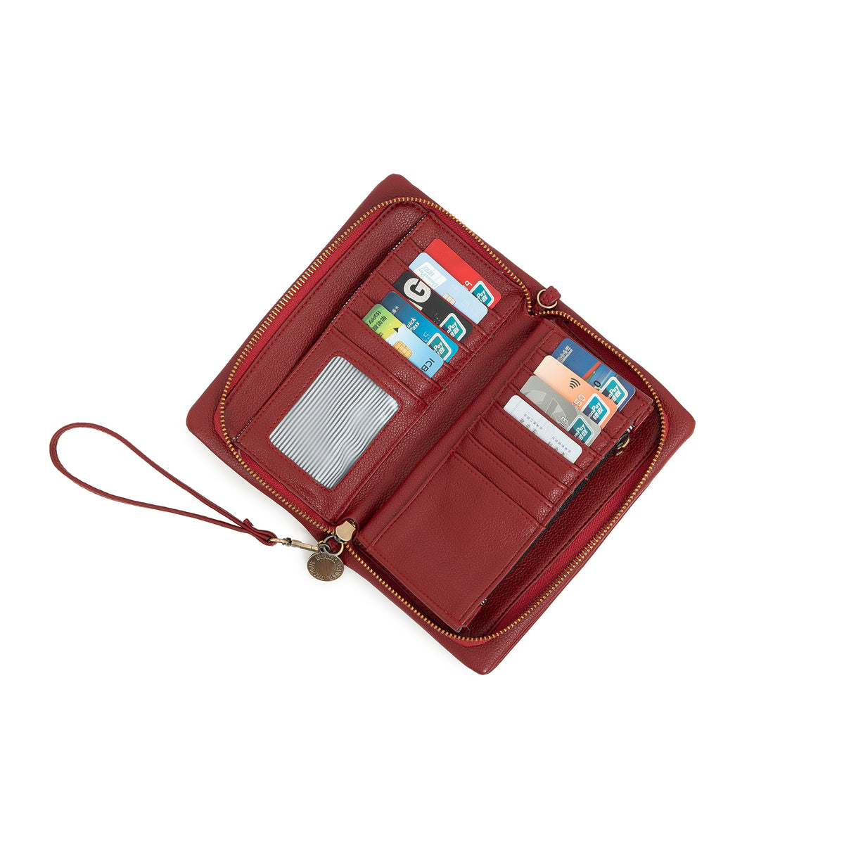 Mavie Red Crossbody Wallet