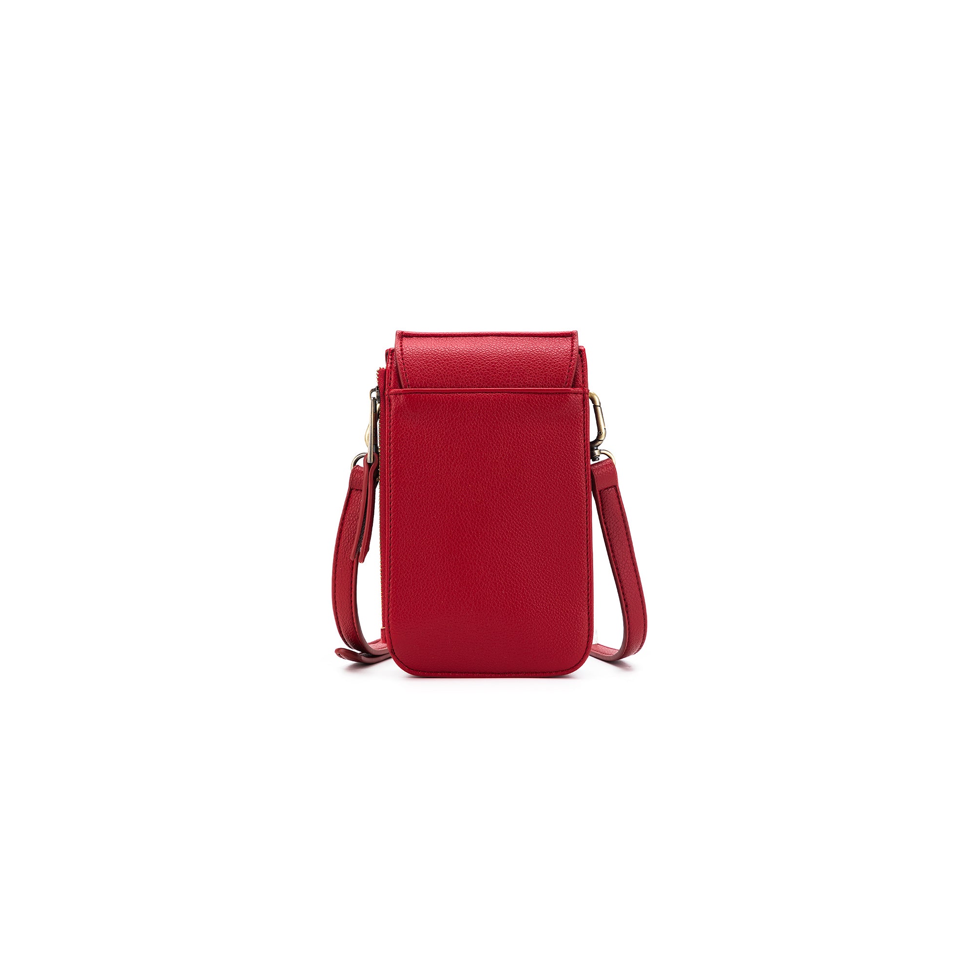 Lou Lou Deep Red Phone Crossbody Wallet