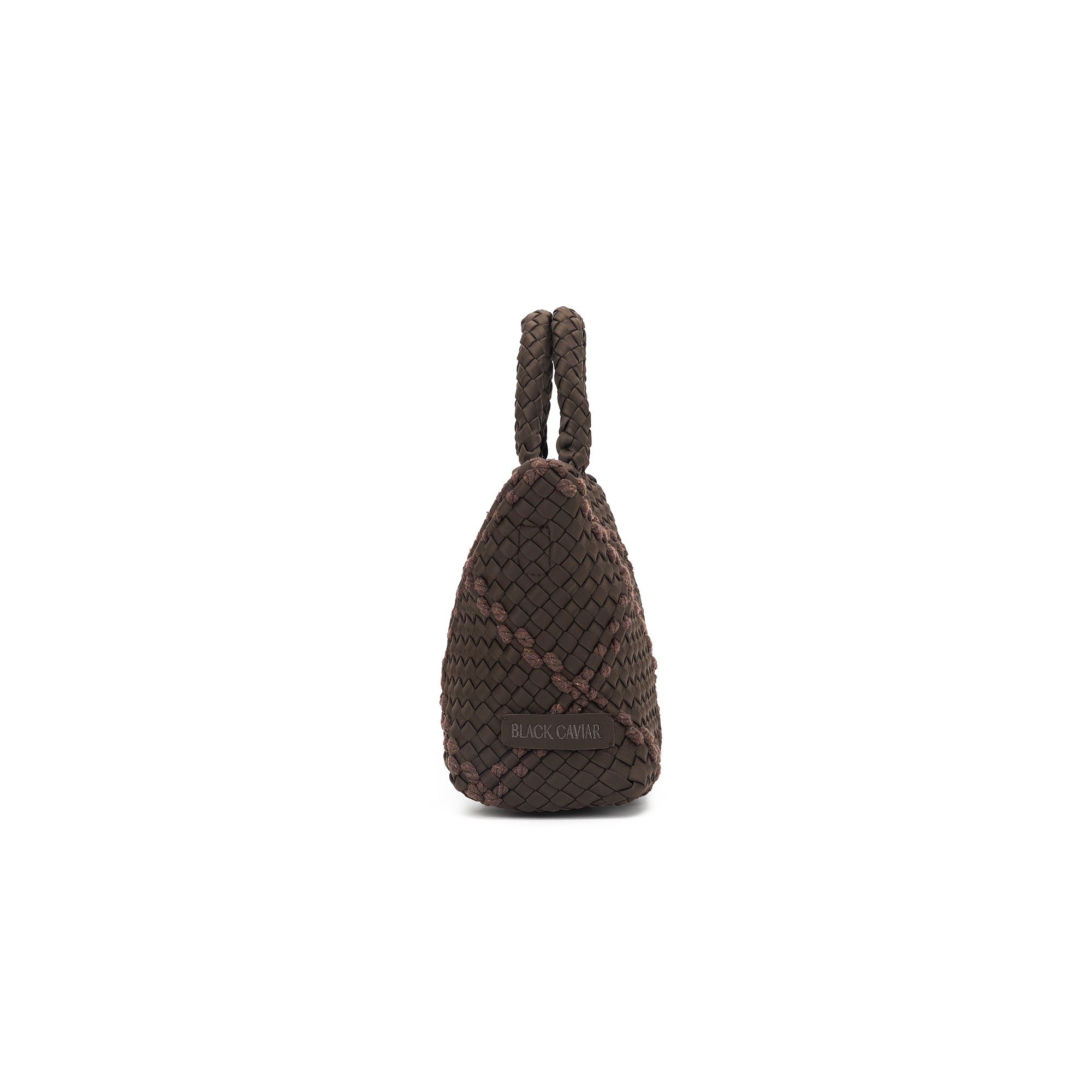 Panarea Chocolate Handwoven Neoprene Mini Tote