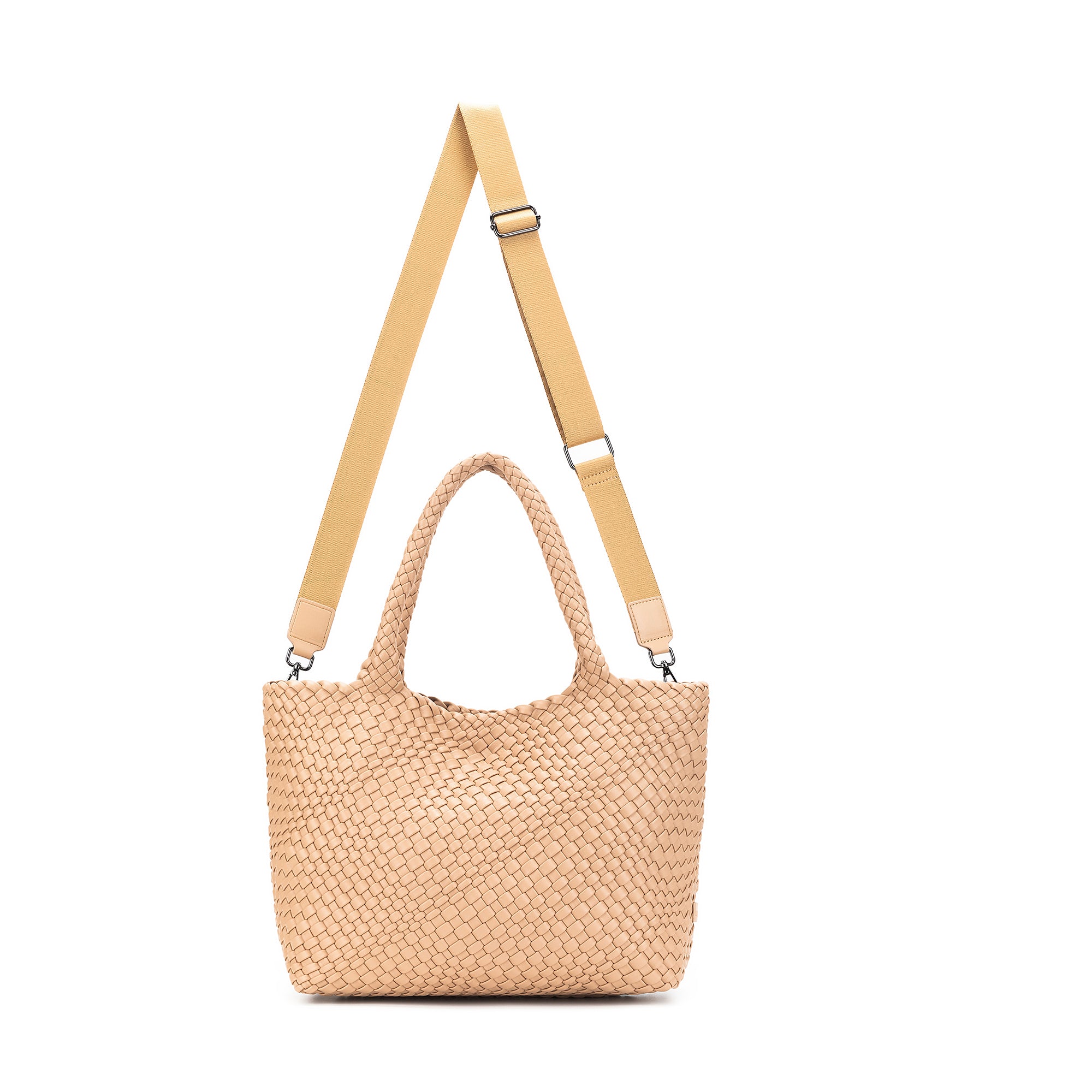 St Moritz Mocha 2 Piece Woven Handbag
