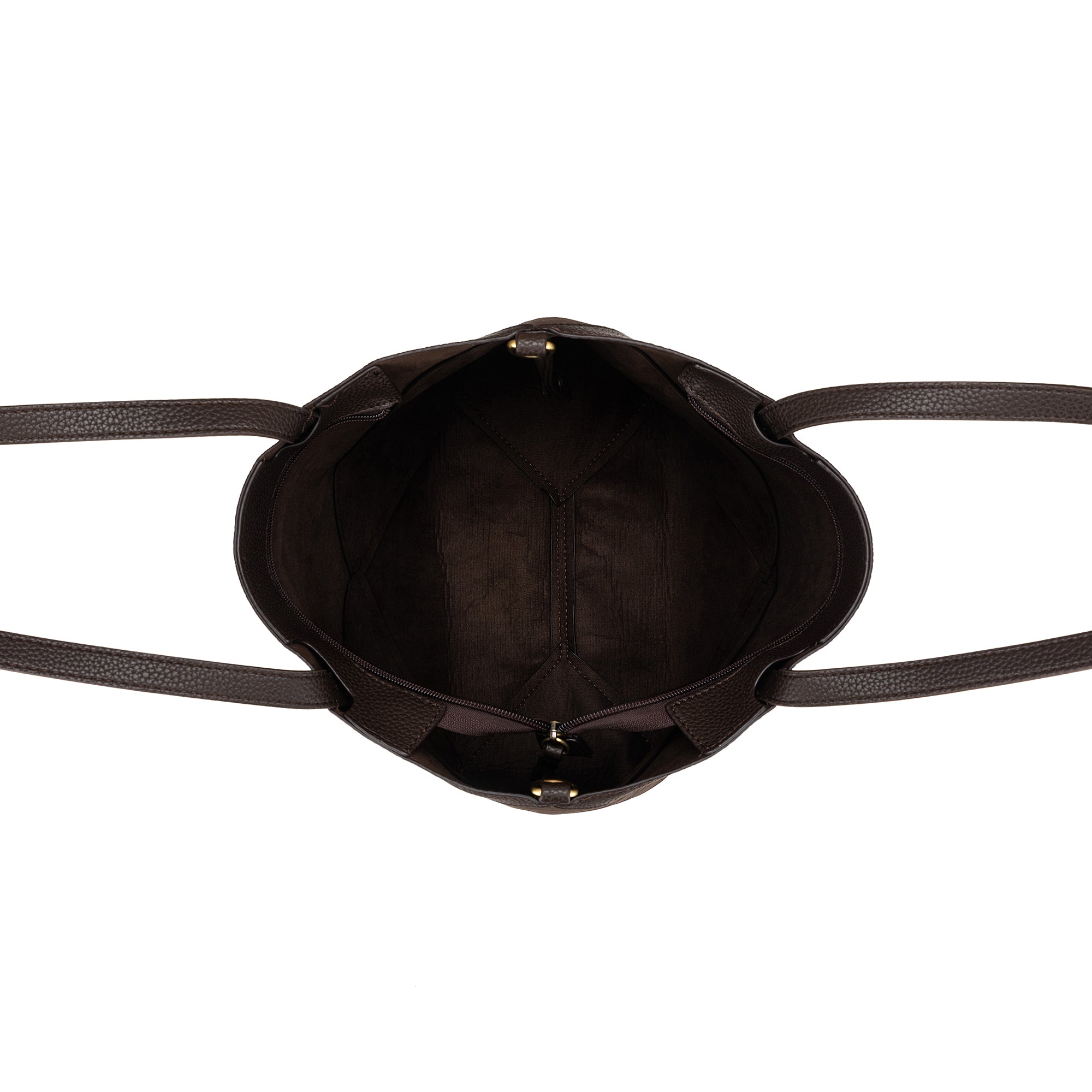Renee Coco 3 Piece Suedette Handbag