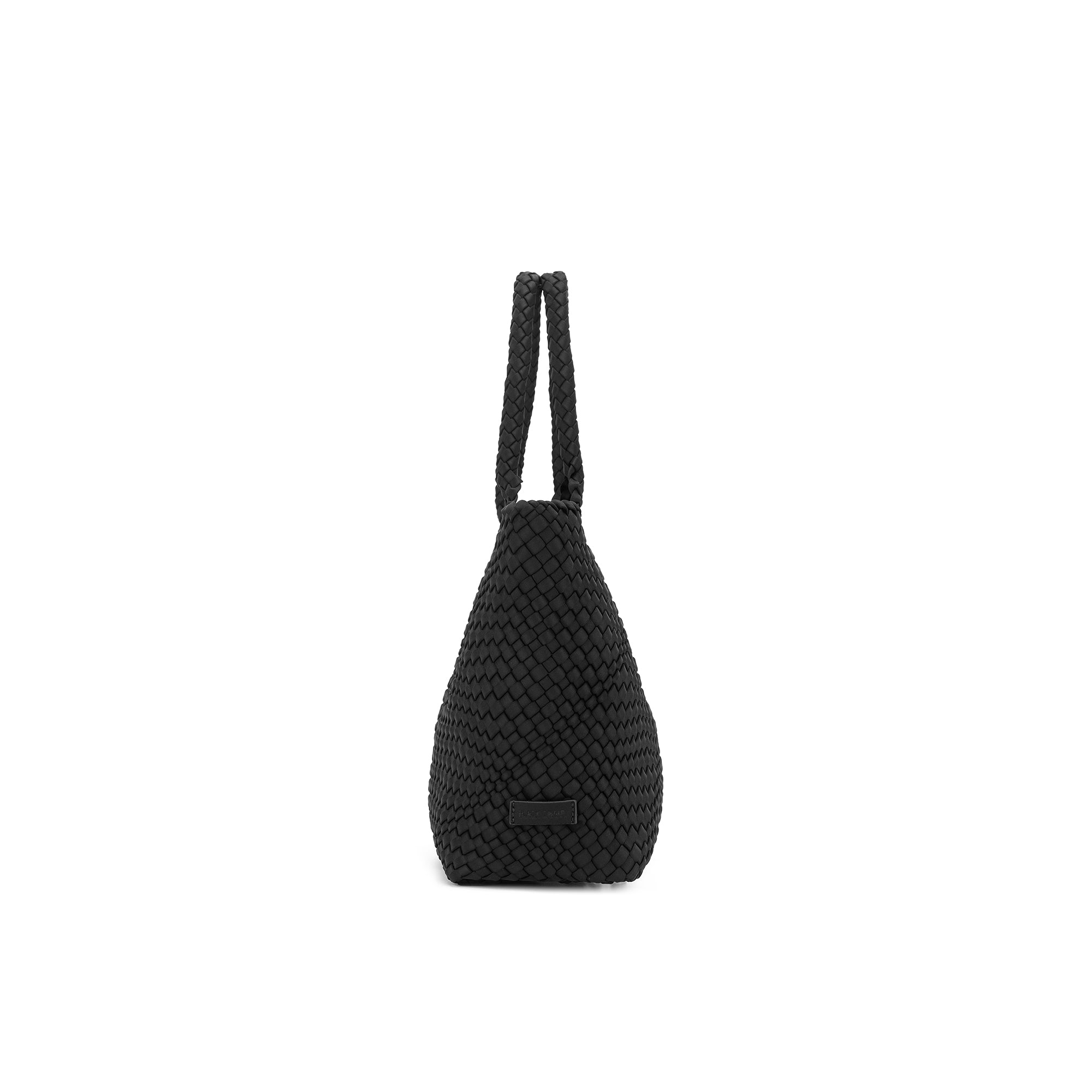 The Hampton Black 2 Piece Handwoven Neoprene Handbag