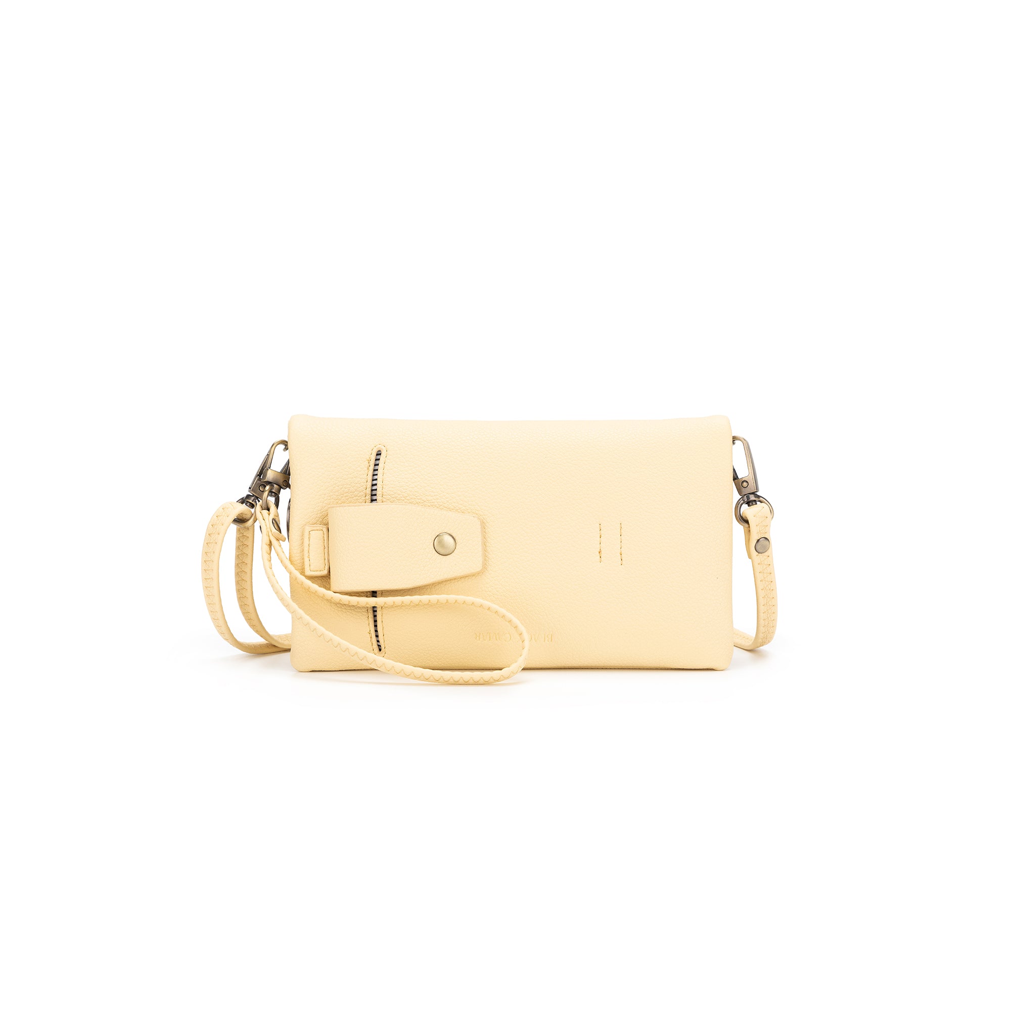 Mavie Yellow Chiffon Crossbody Wallet