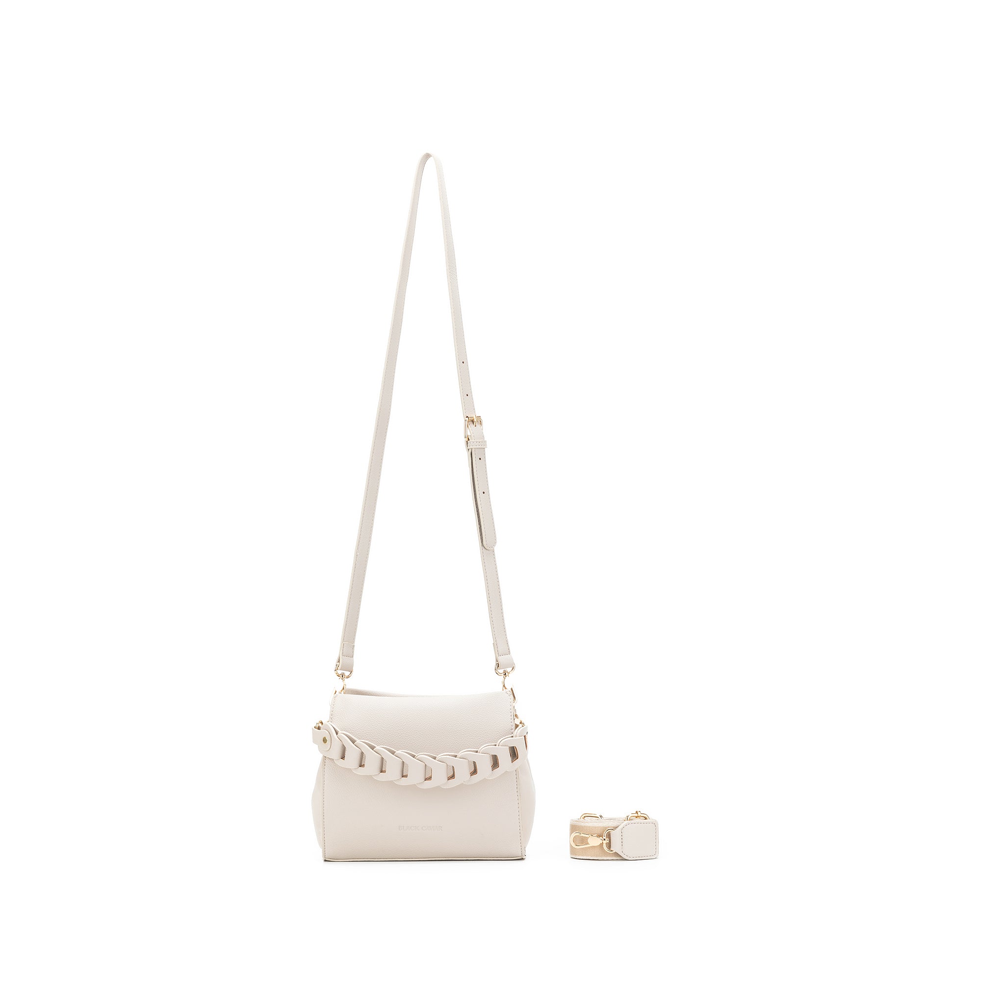 Lua Oatmeal Plait 3 Compartment Handbag