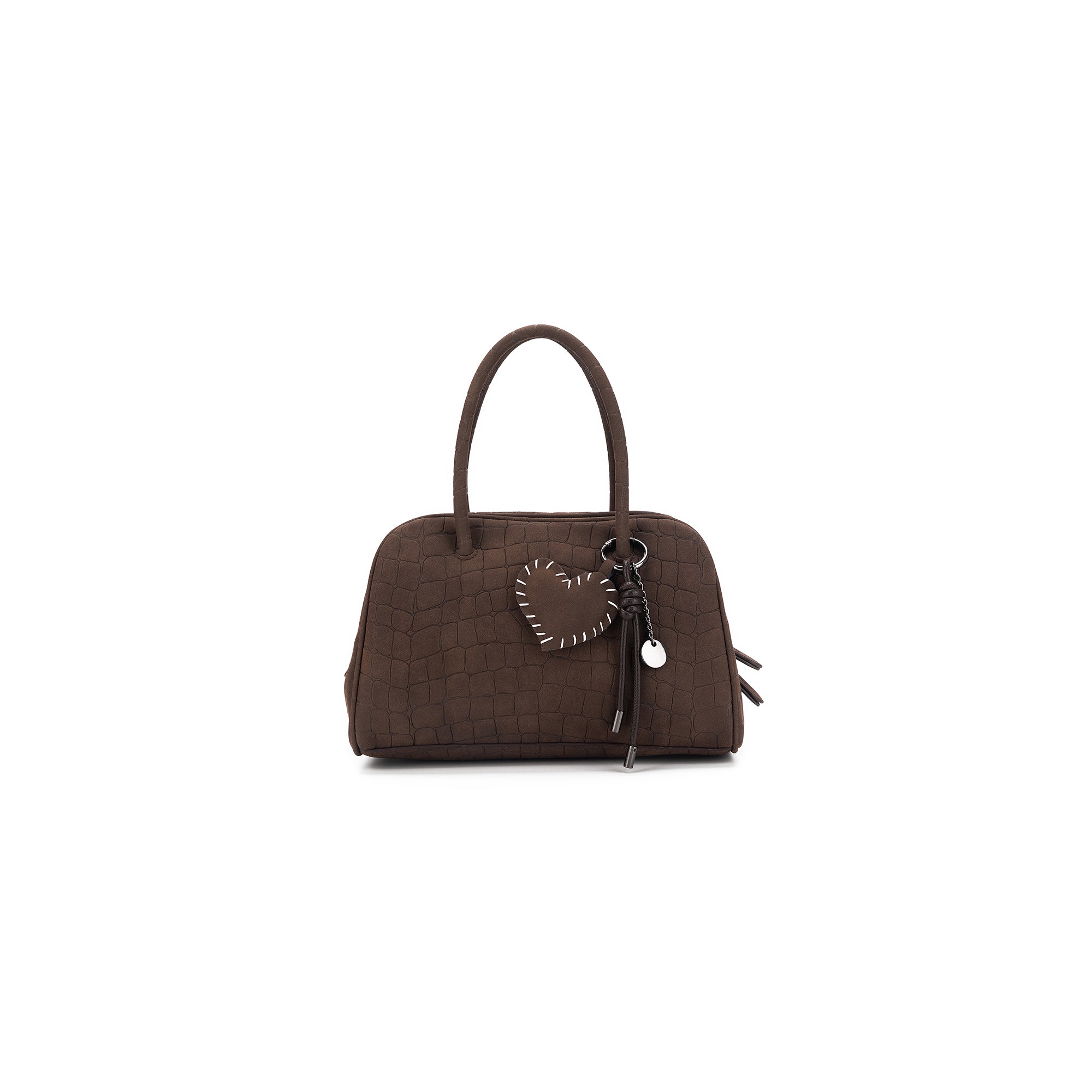 Lucinda Croc Coffee Handbag Tote