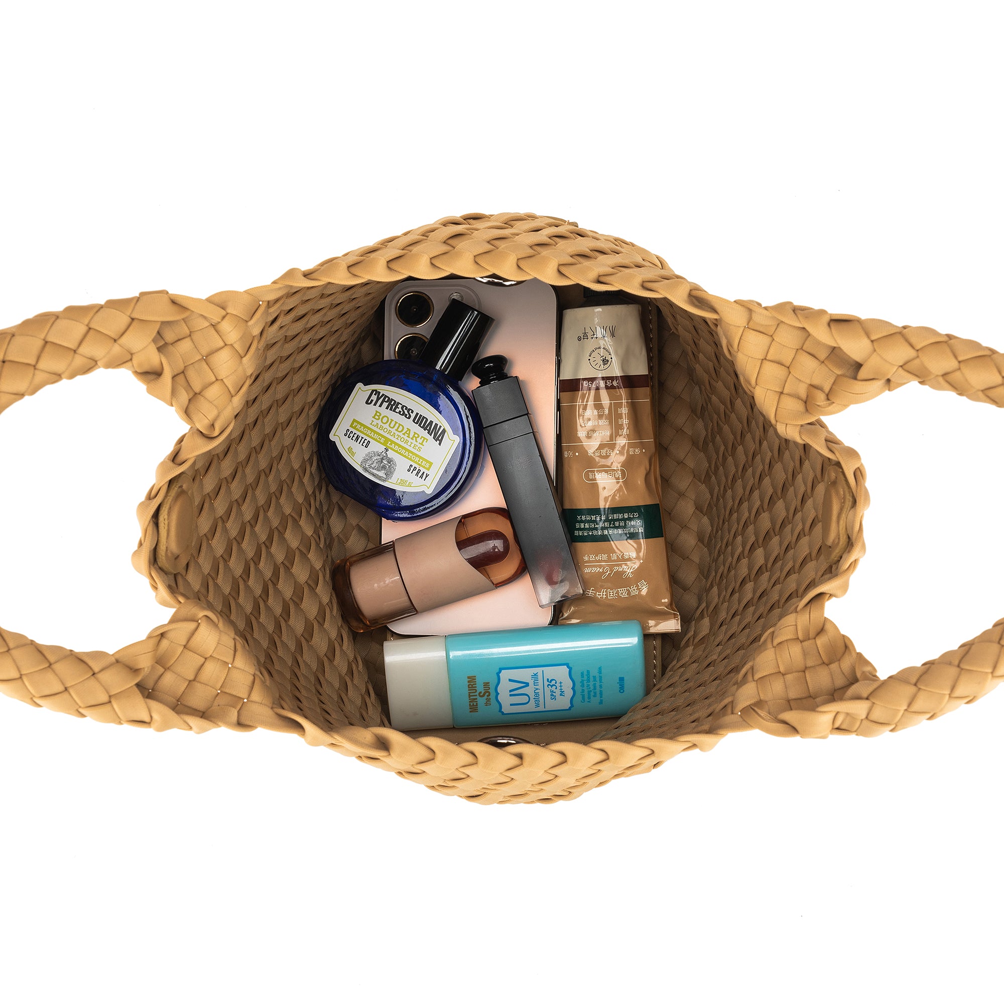 Riviera Latte 2 Piece Mini Tote Handbag