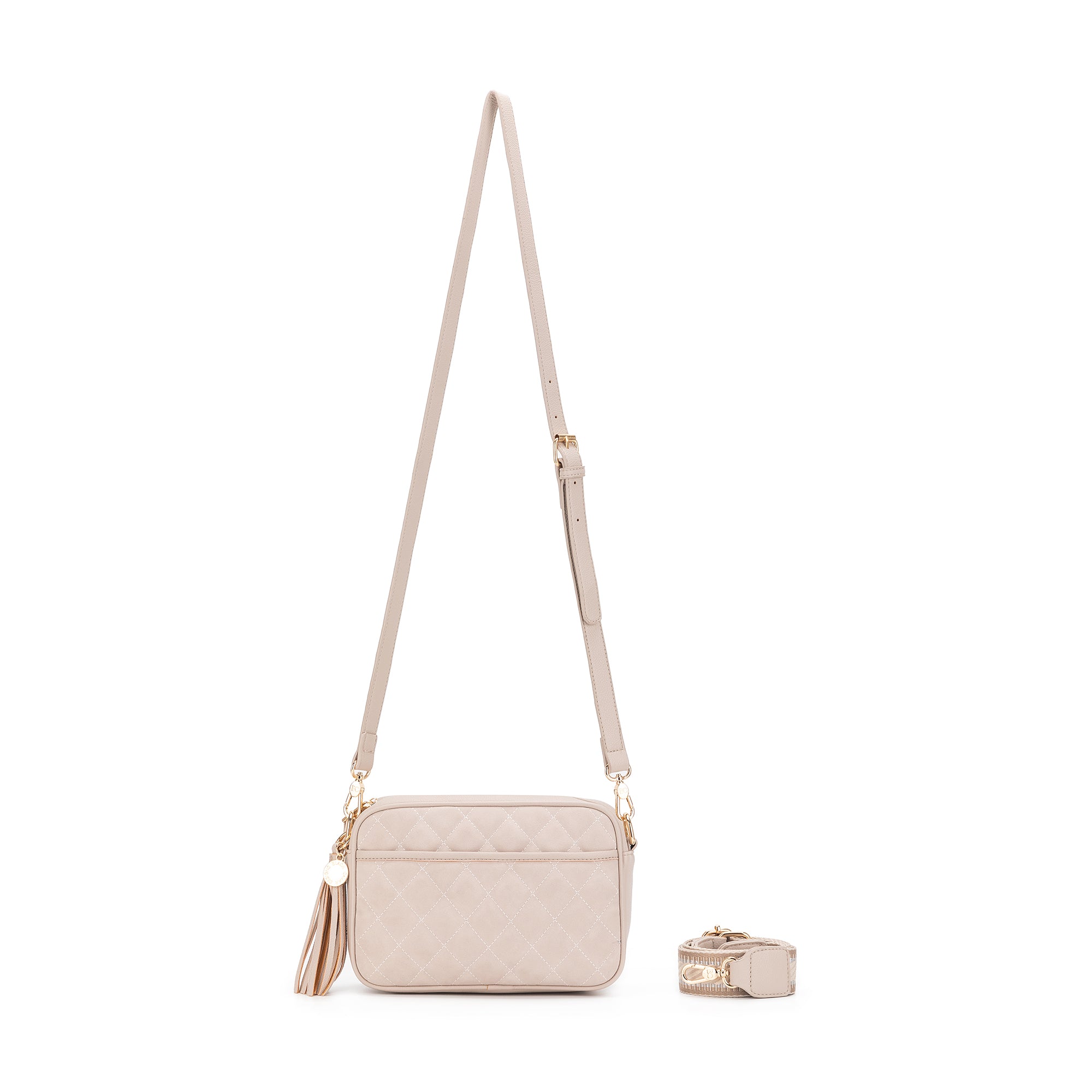 Maxine Oatmeal Crossbody Bag