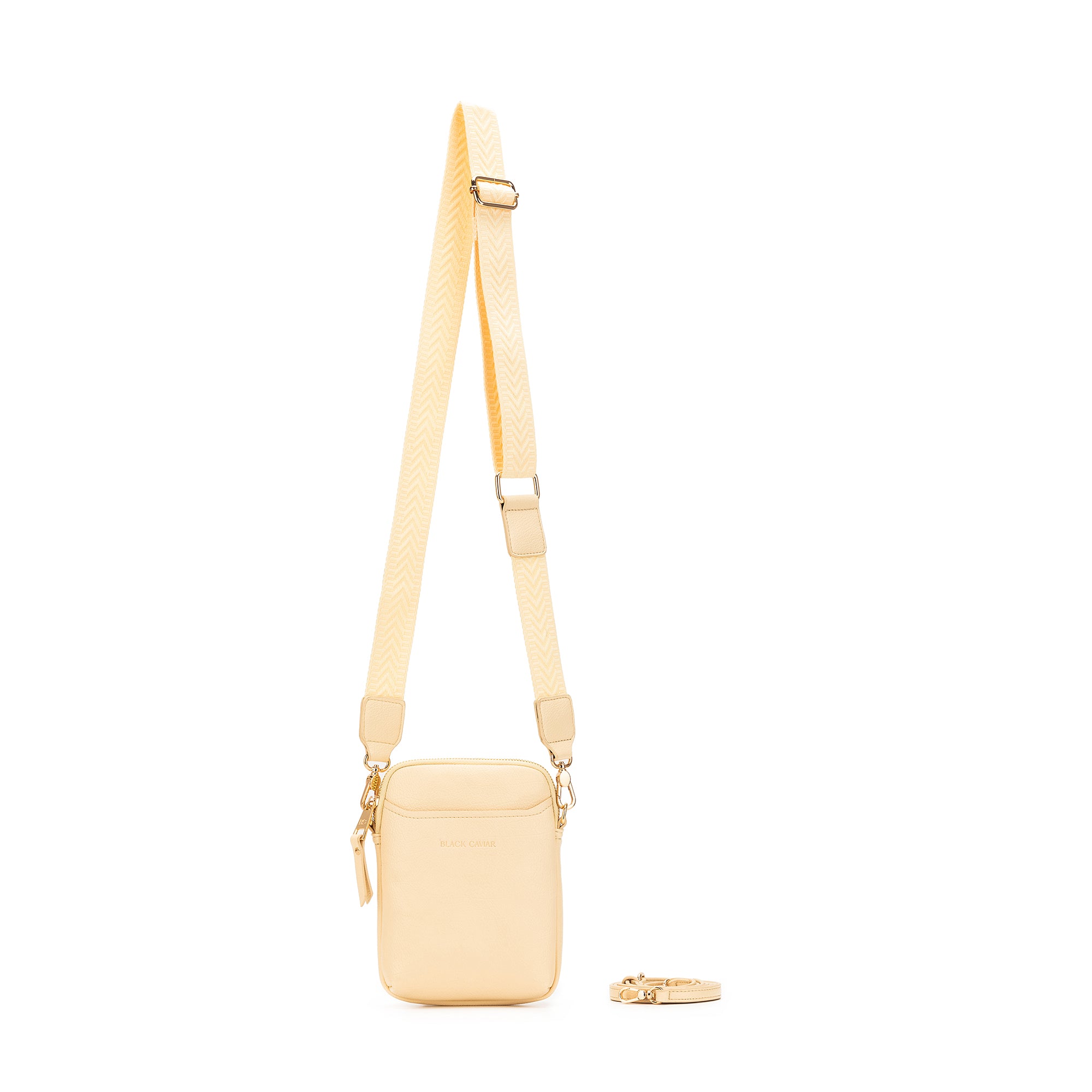 Mika Yellow Chiffon Passport Phone Crossbody
