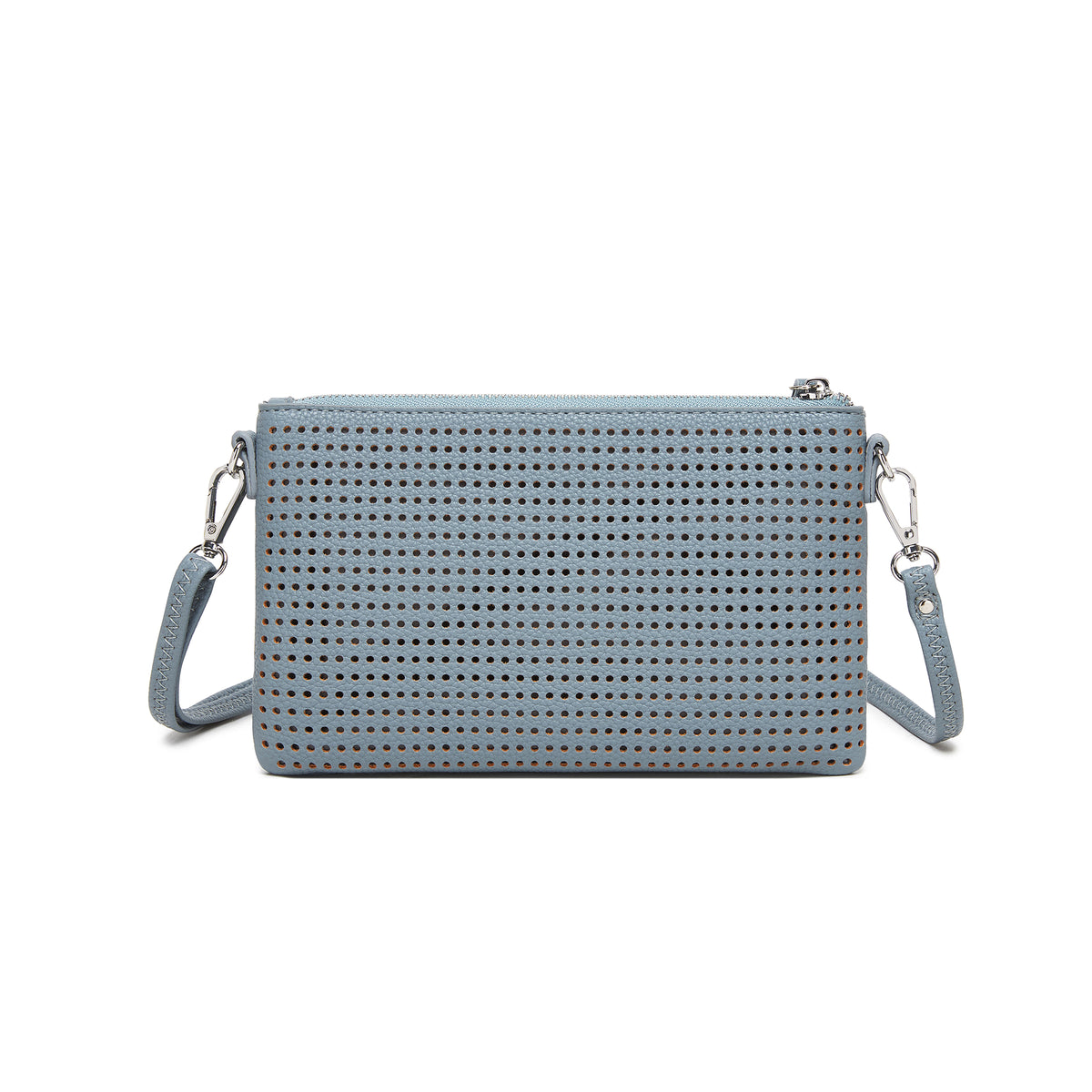 Milla Ocean Blue Vegan Leather Crossbody & Clutch Bag