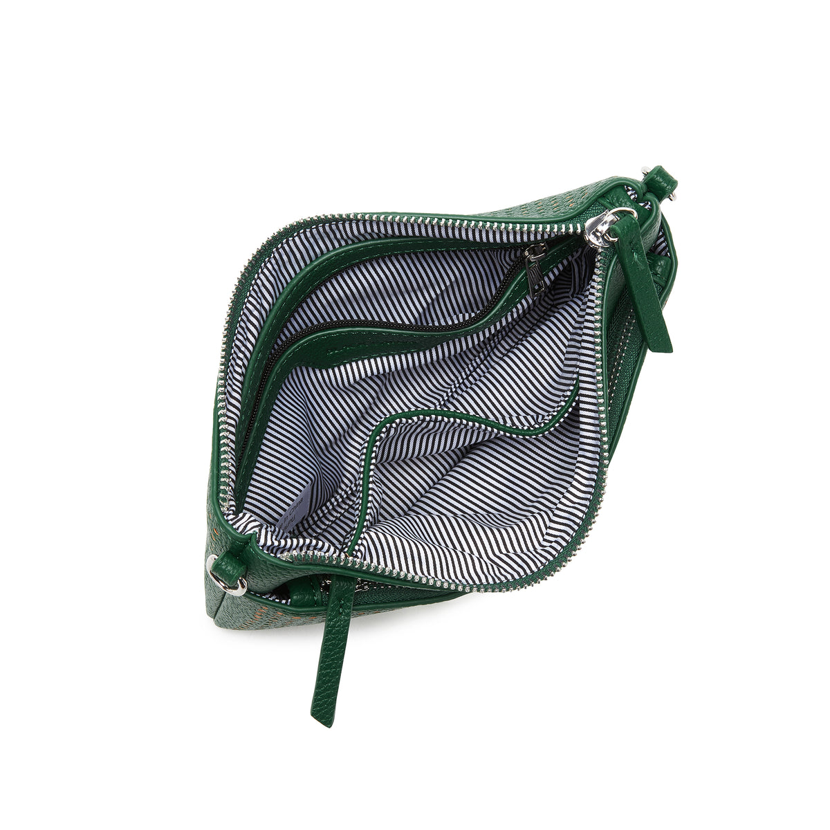 Milla Green Vegan Leather Crossbody & Clutch Bag