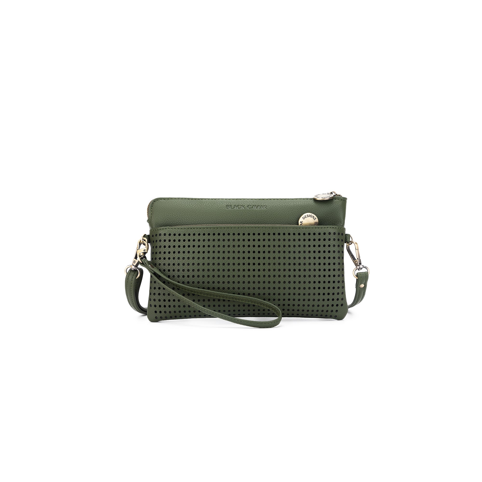 Nina Dark Olive Crossbody/Clutch