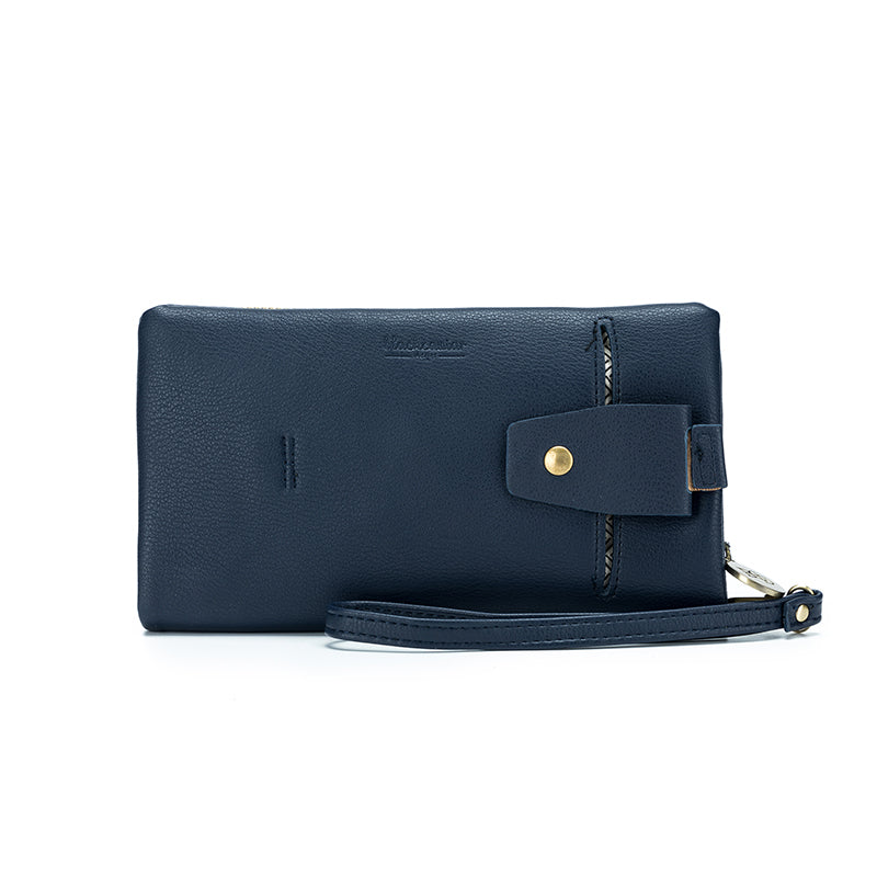 Sky French Navy Crossbody Wallet