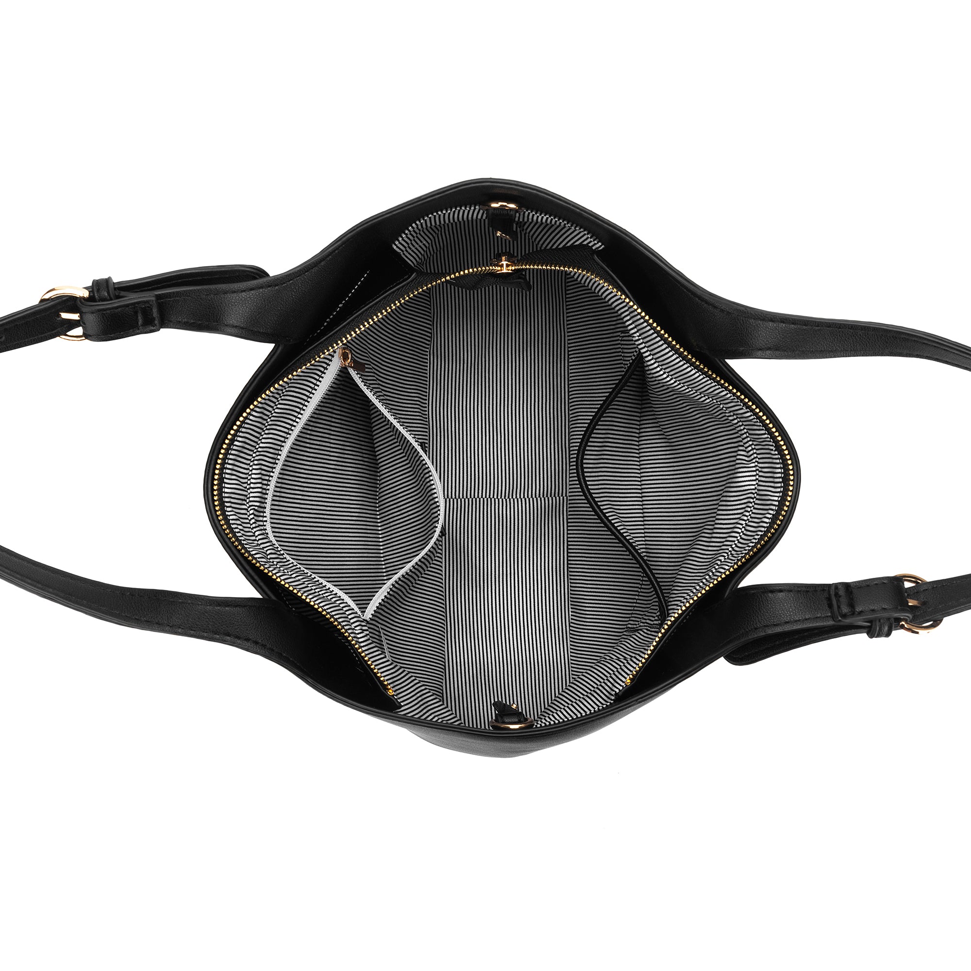 Naomi Black 3 Piece Handbag Tote