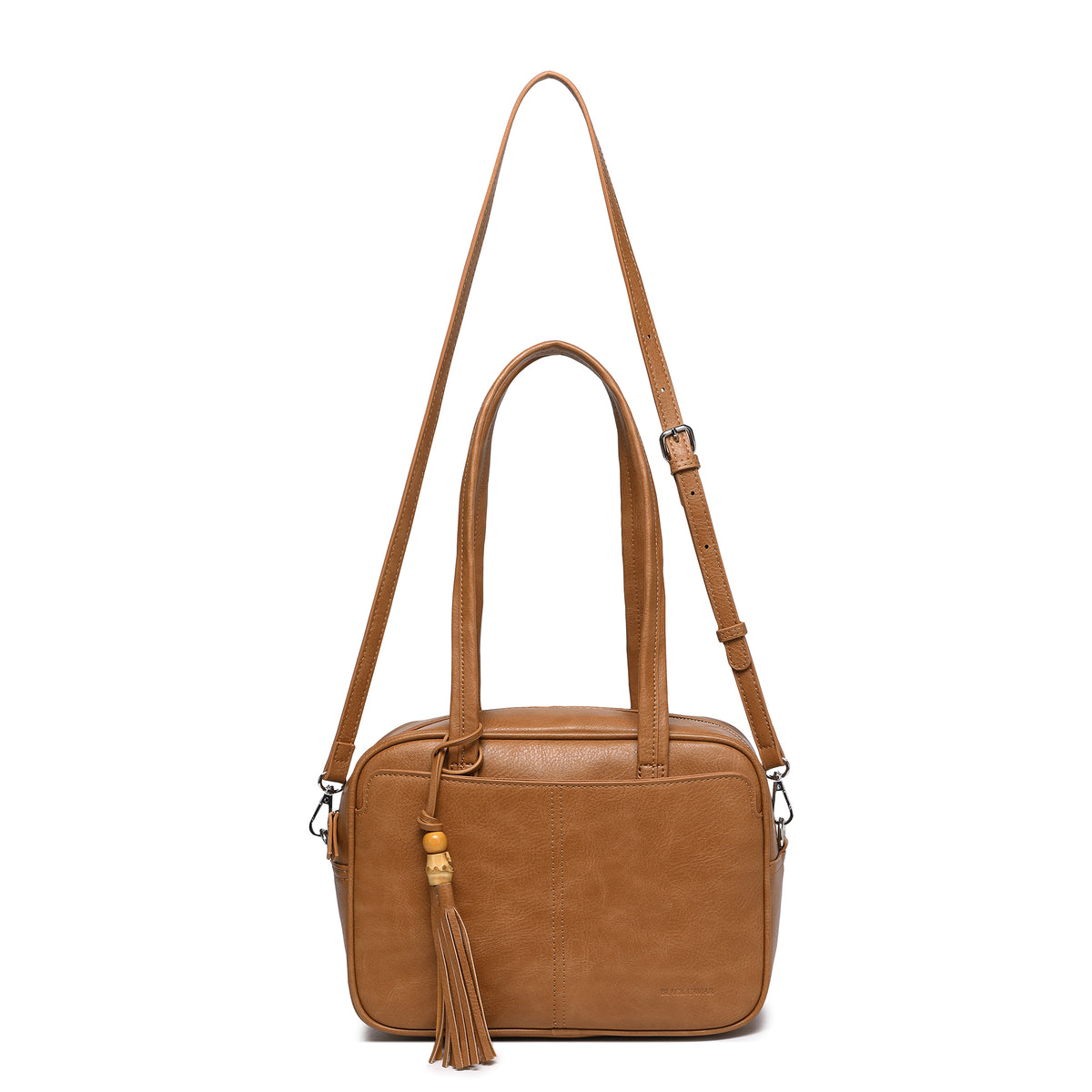 Angelique Tan 2 Piece Bowler Handbag