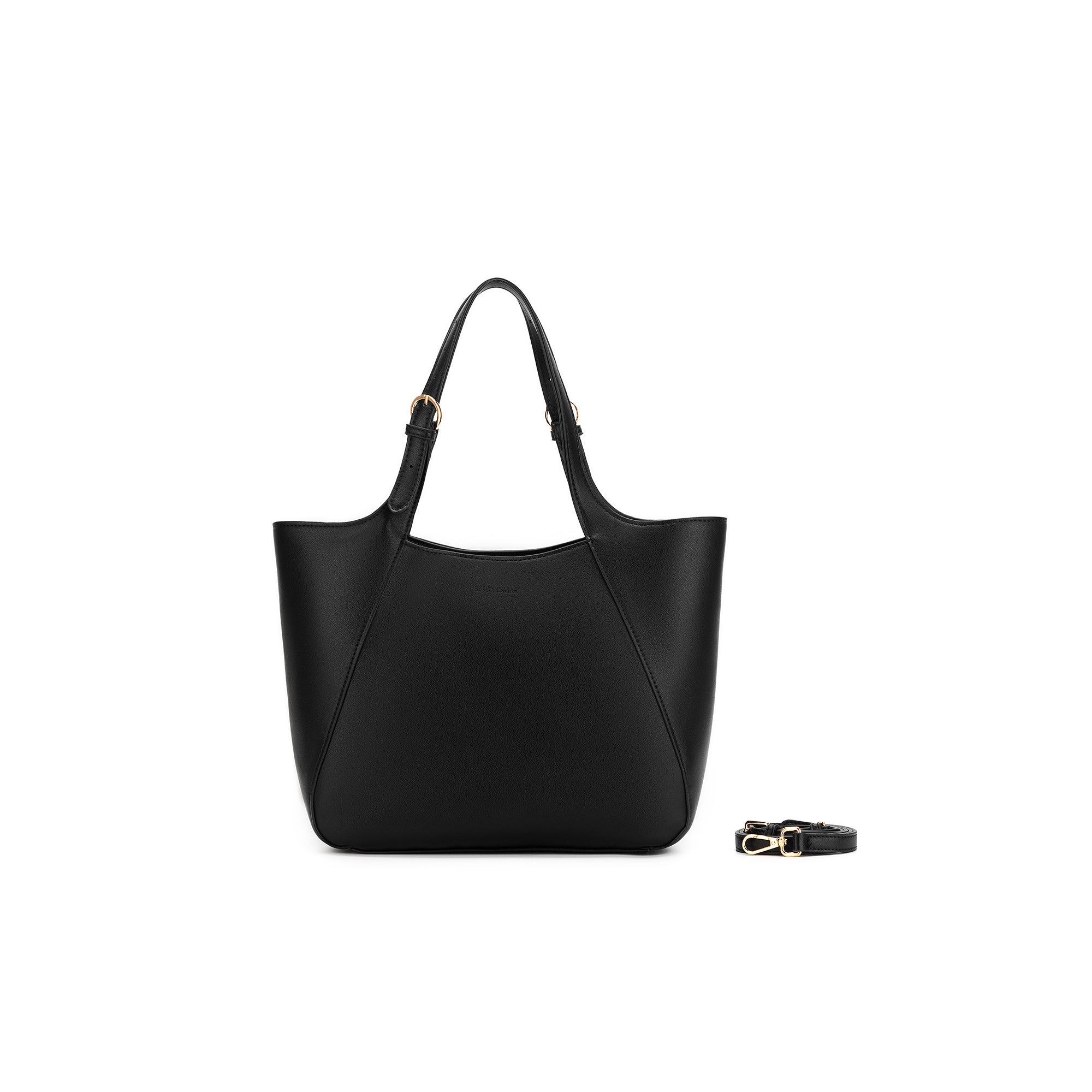 Naomi Black 3 Piece Handbag Tote