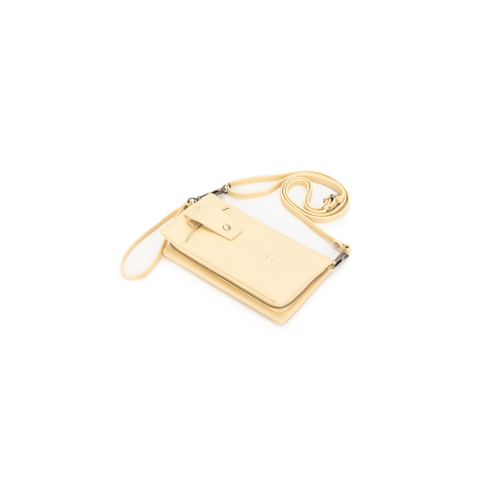 Mavie Yellow Chiffon Crossbody Wallet