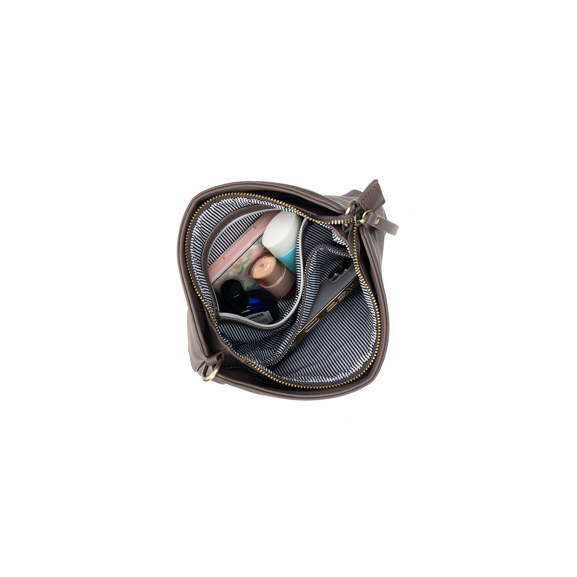 Maggie Deep Stone 3 Compartment Crossbody Bag