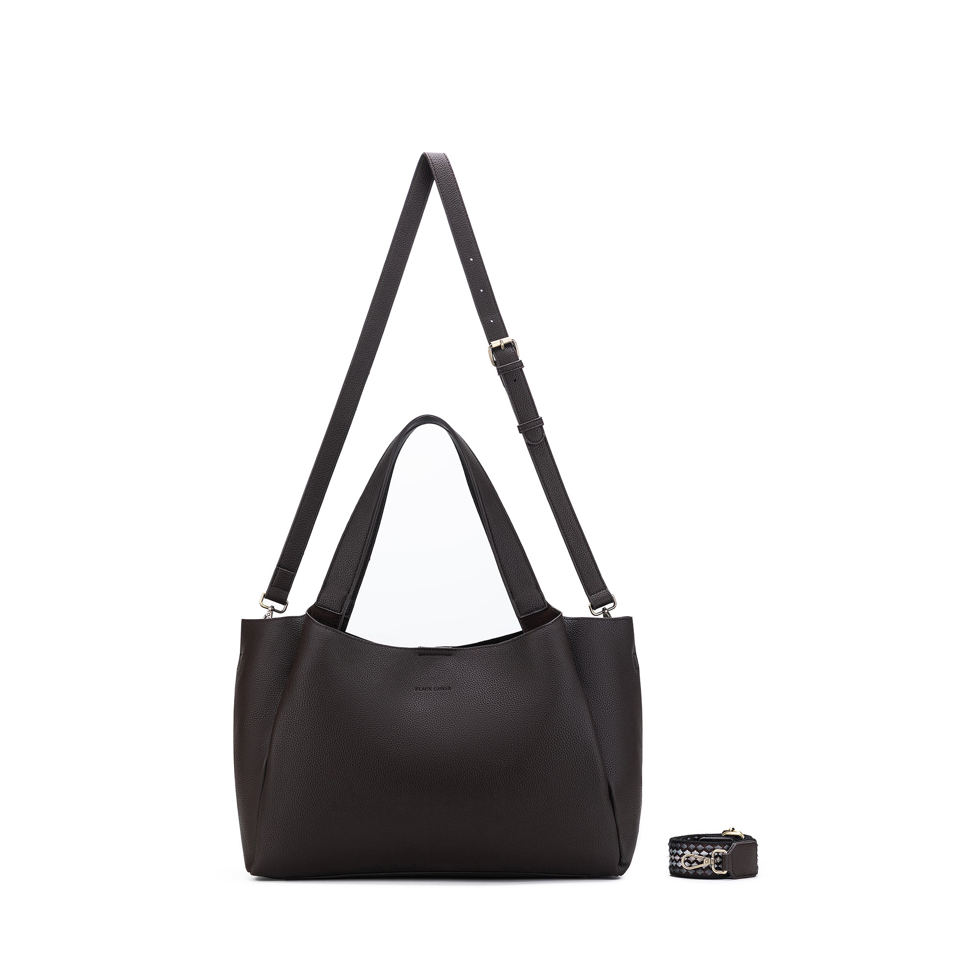 Sylvie Coco 2 Piece Computer Crossbody Tote Bag