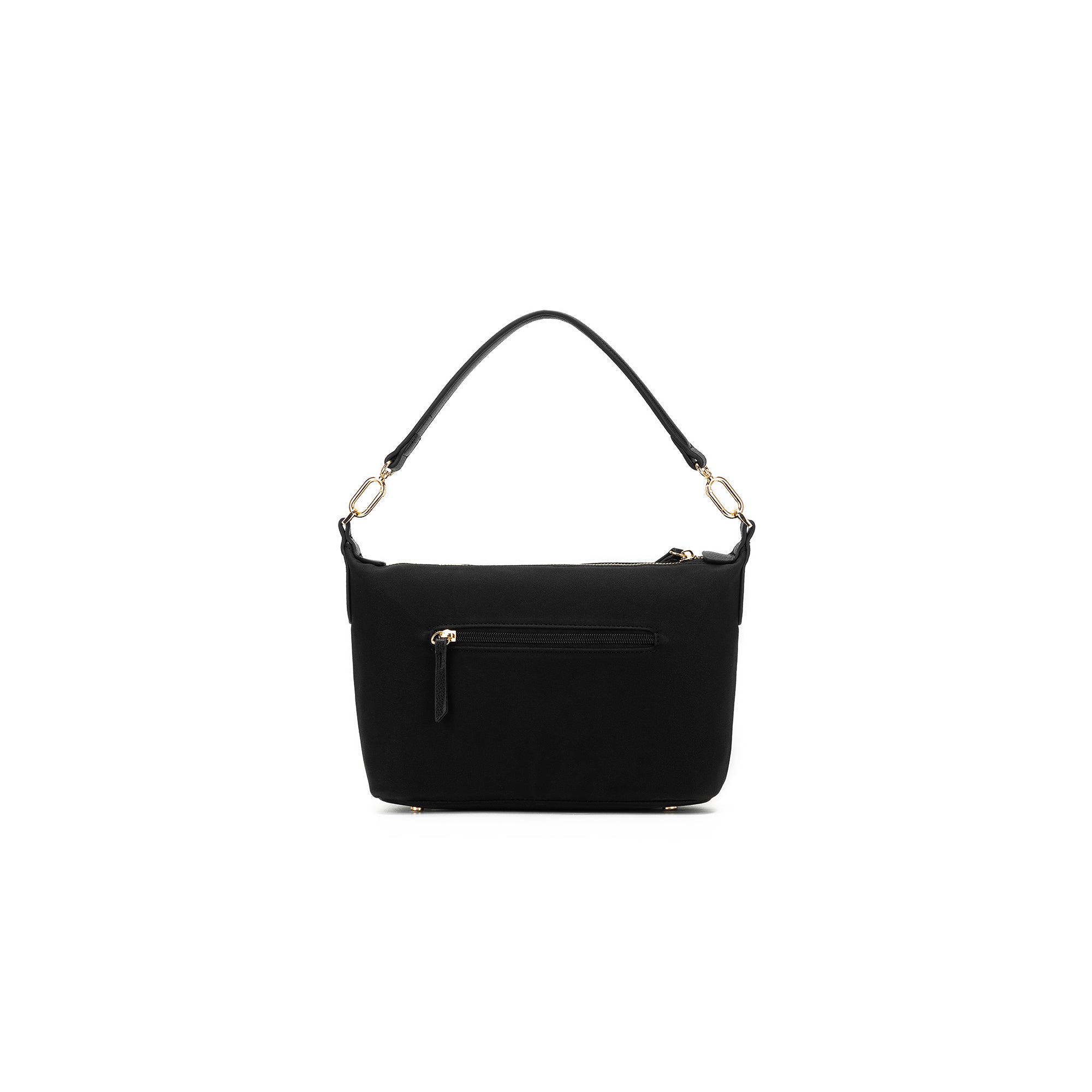 Robin Black Suedette Top Handle Crossbody Bag