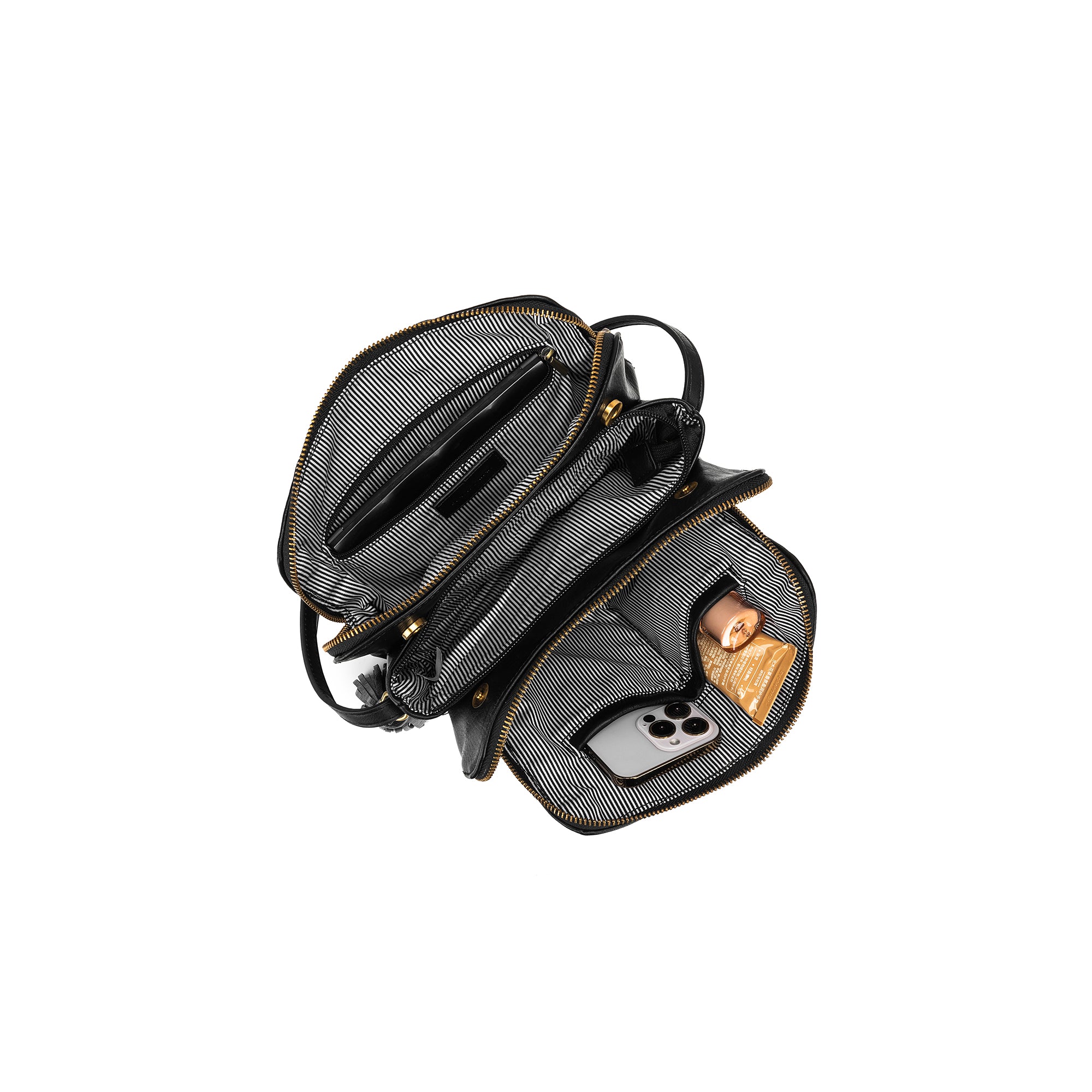 Pia Black Crossbody Bag