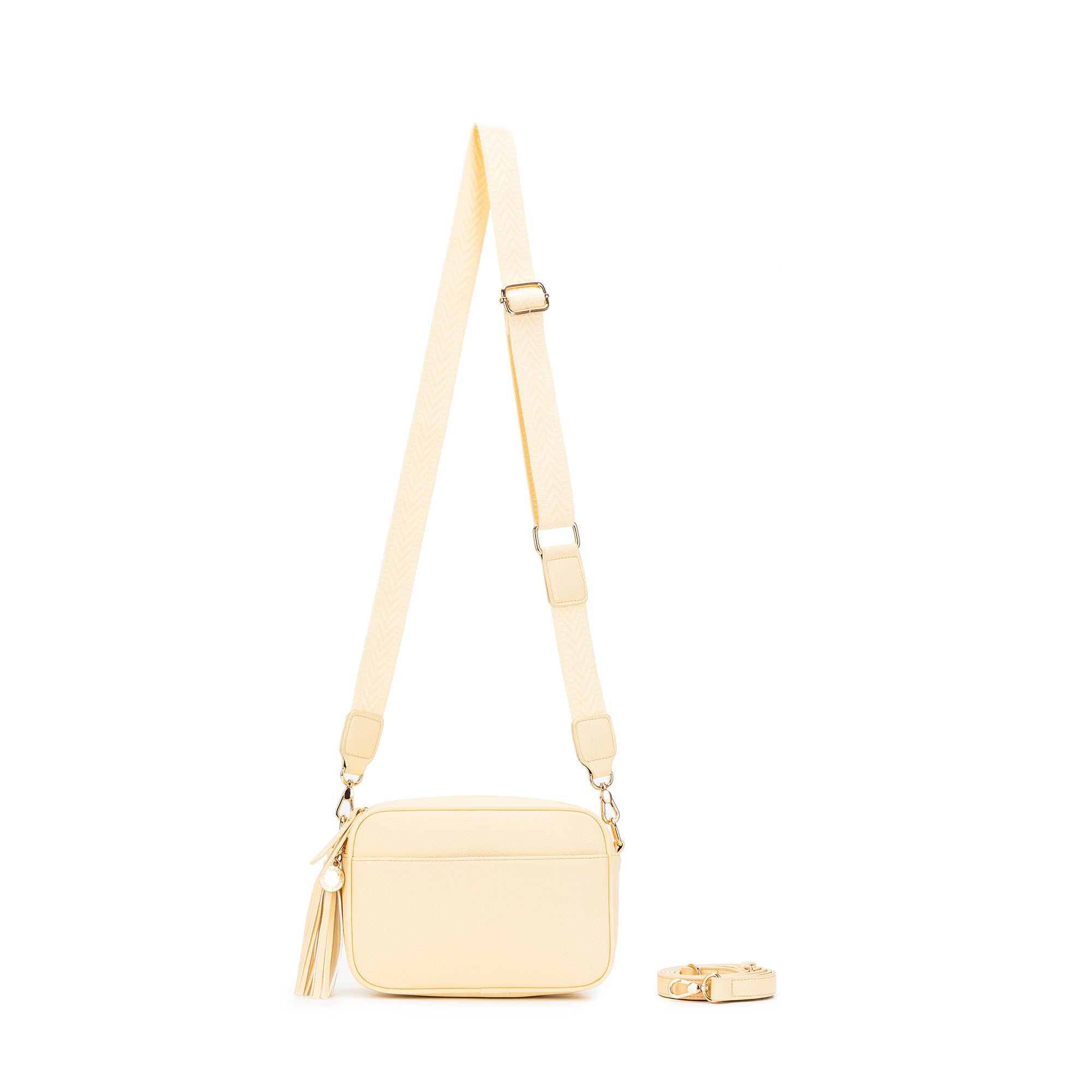 Indie Yellow Chiffon Crossbody Bag