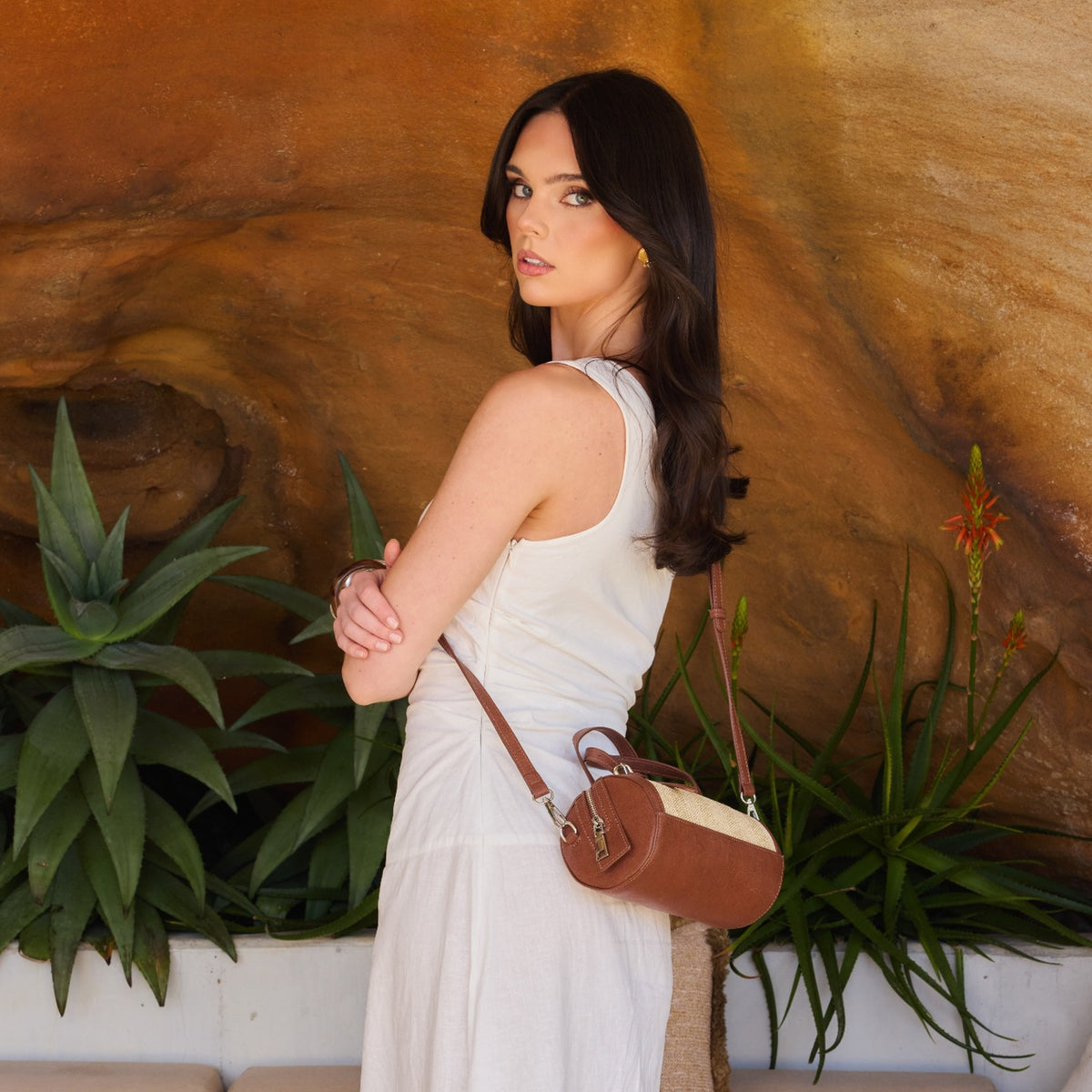 Millicent Tan Crossbody Bag