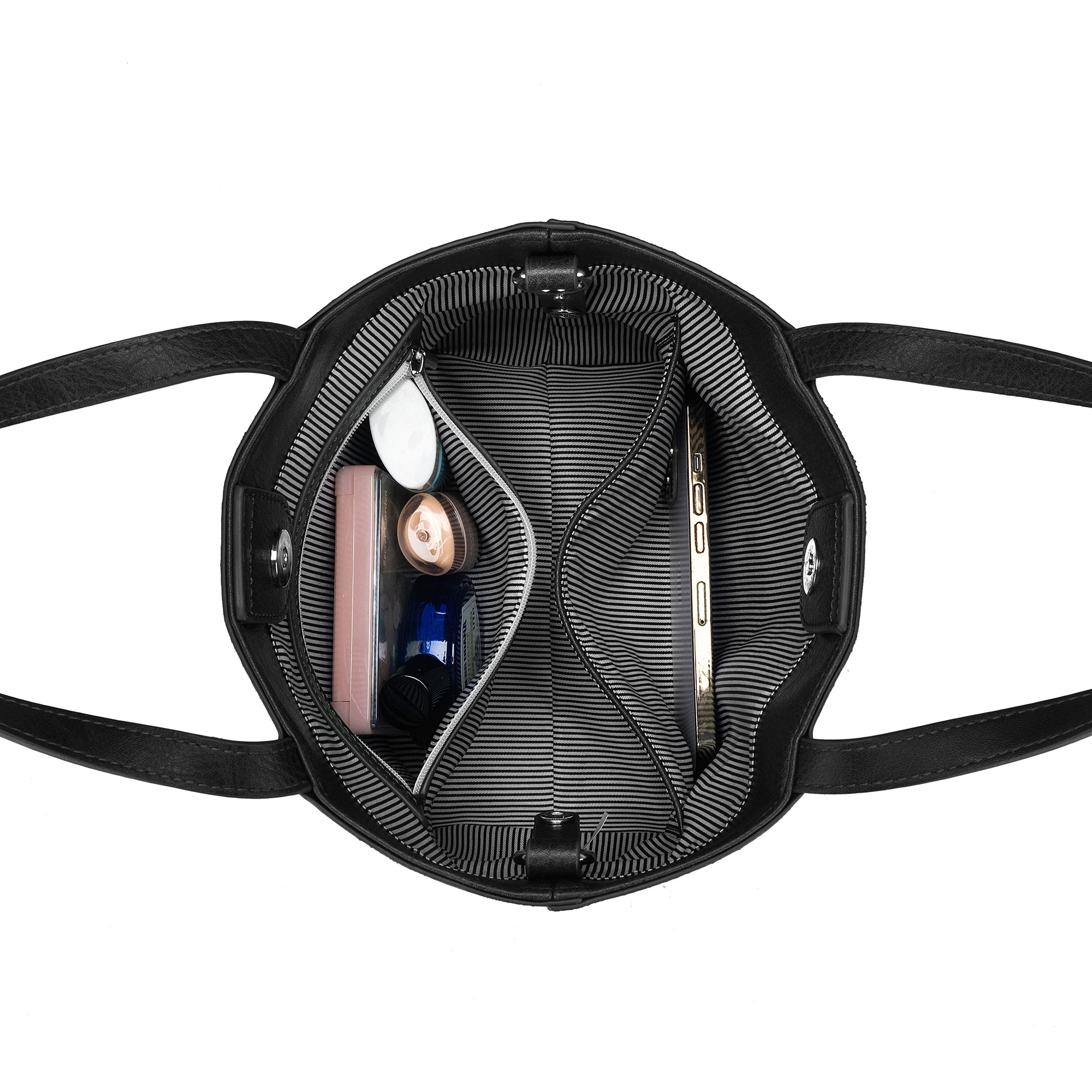 Tiffany Black 2 Piece Handbag