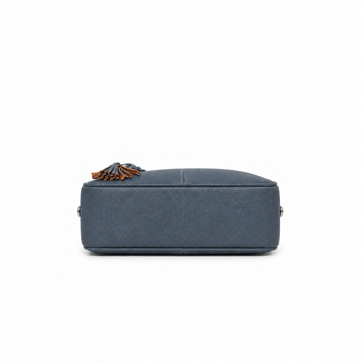 Angelique Gunmetal Blue 2 Piece Bowler Handbag