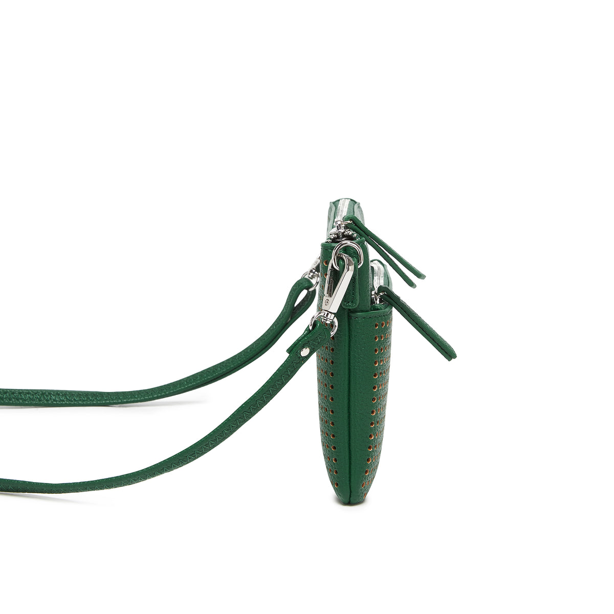 Milla Green Vegan Leather Crossbody & Clutch Bag