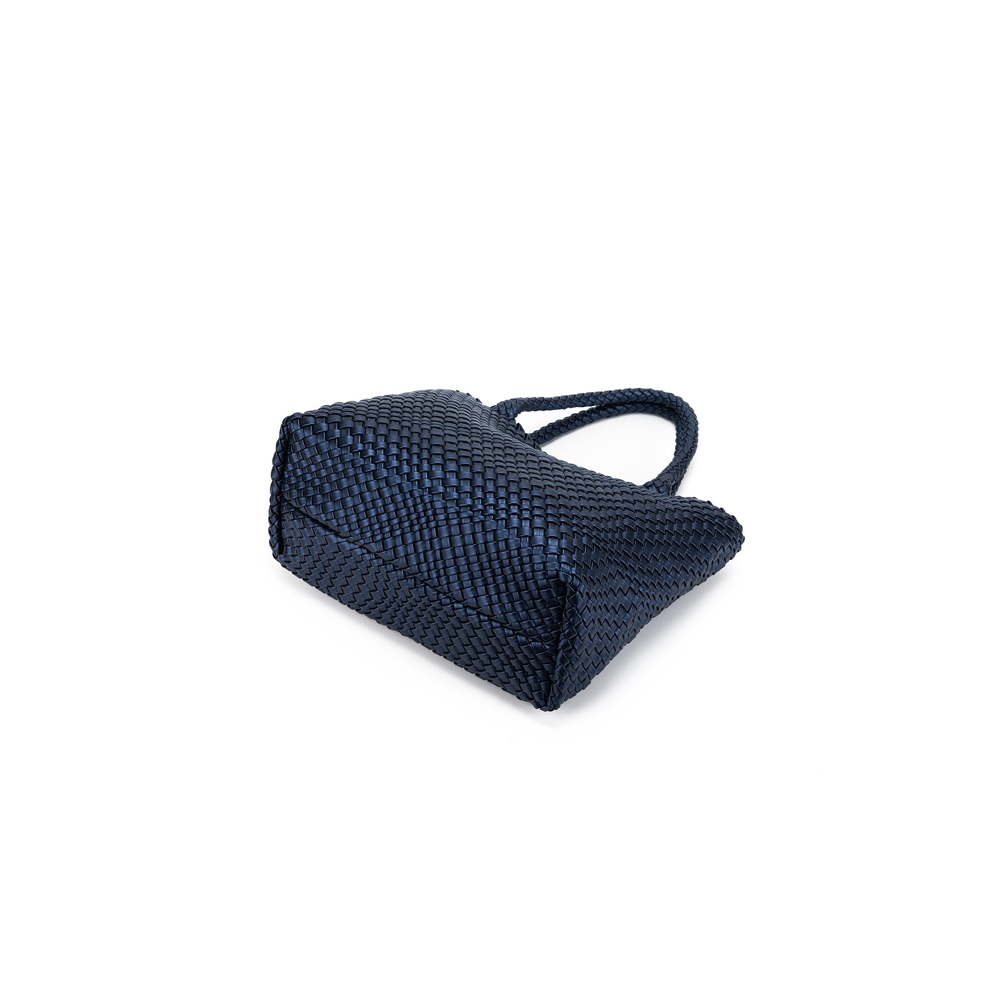 St Moritz Navy 2 Piece Woven Handbag