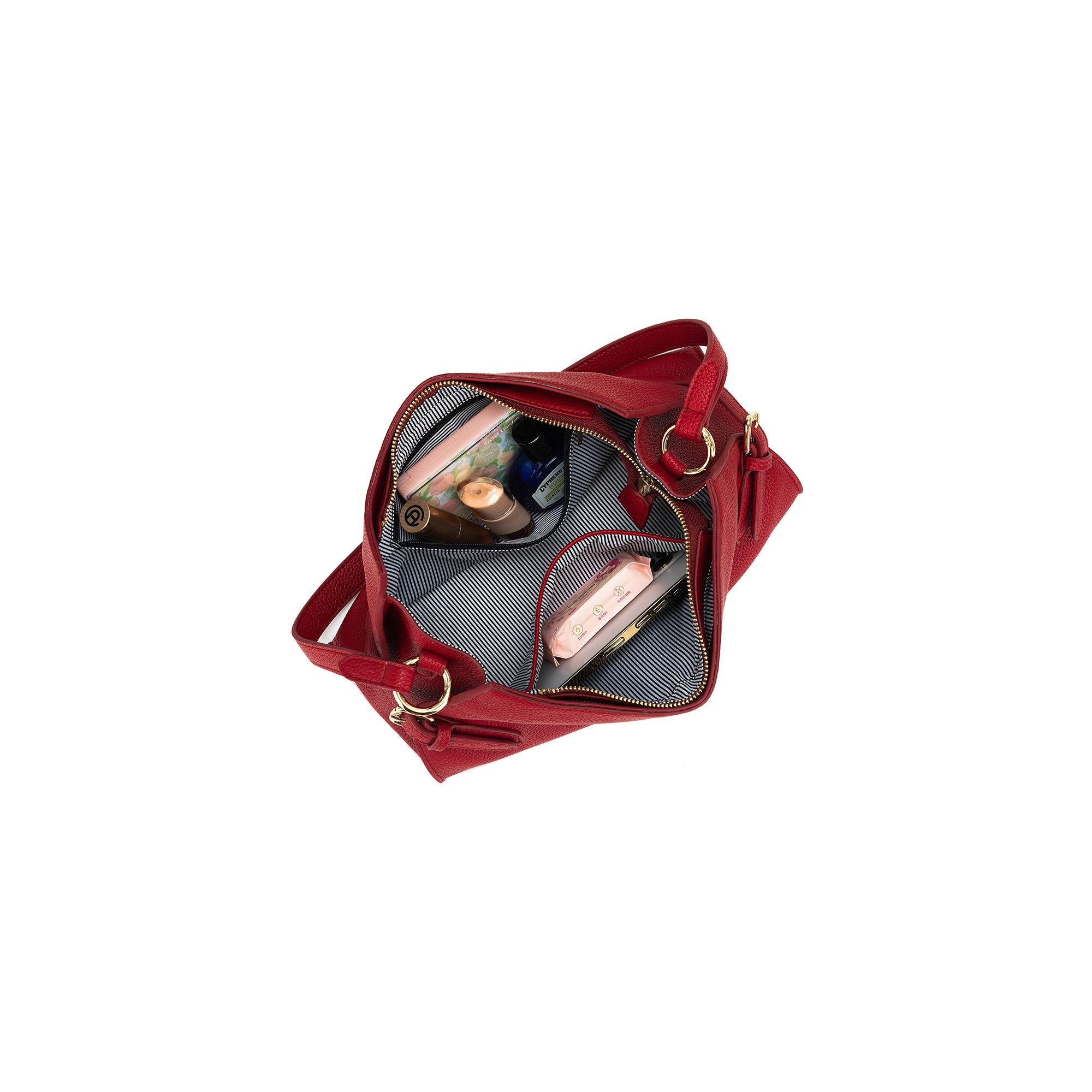 Messina Scarlet Red East West Shoulder Bag