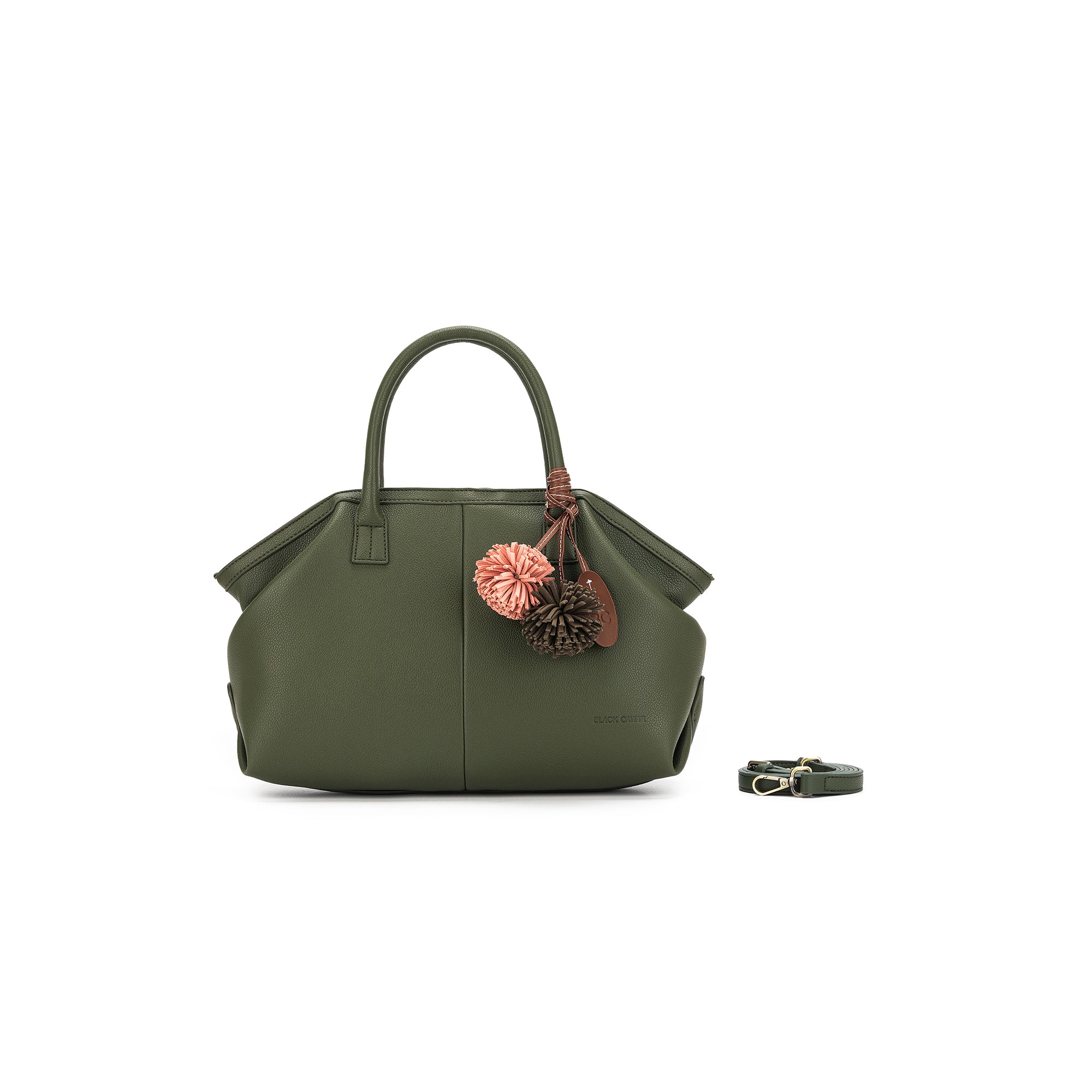 Camryn Dark Olive 3 Piece Bowler Bag
