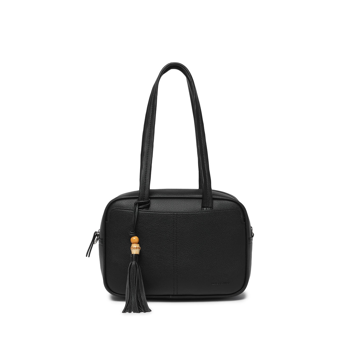 Angelique Black 2 Piece Bowler Handbag