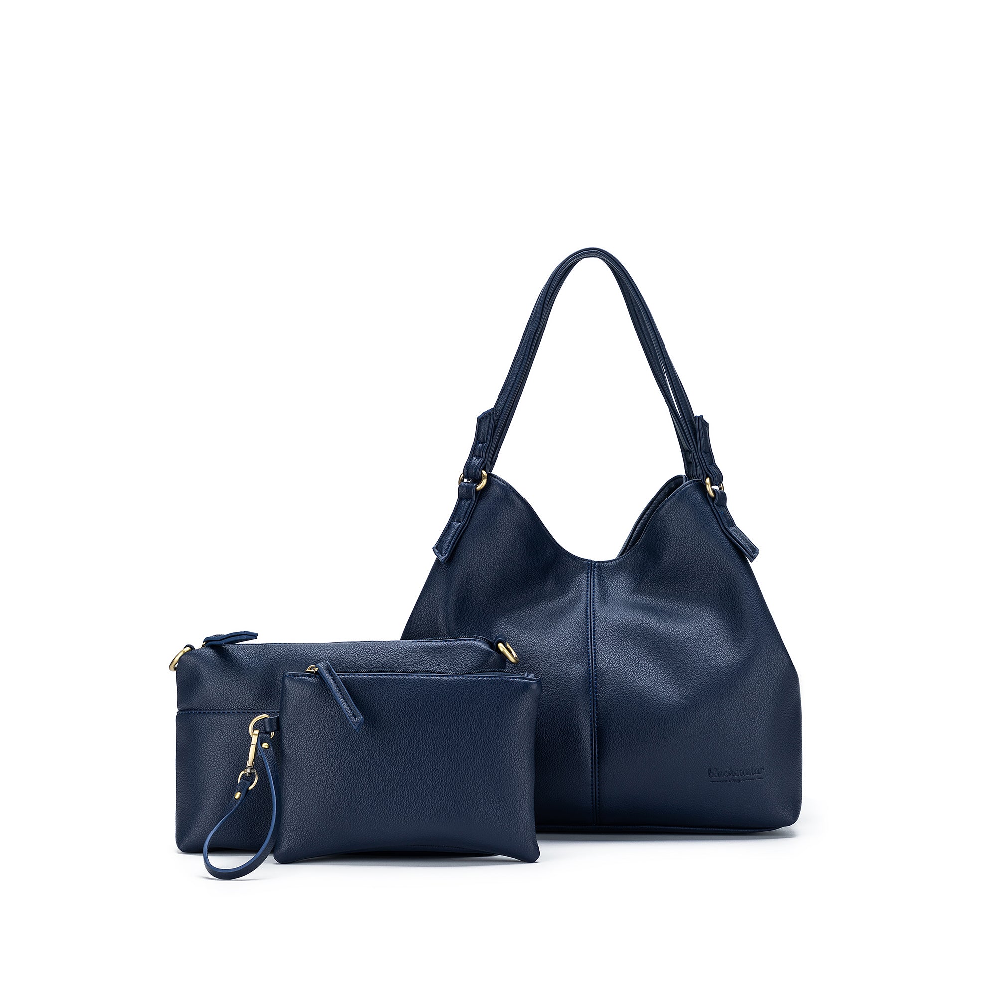 Lina Deep Navy 3 Piece Handbag Set