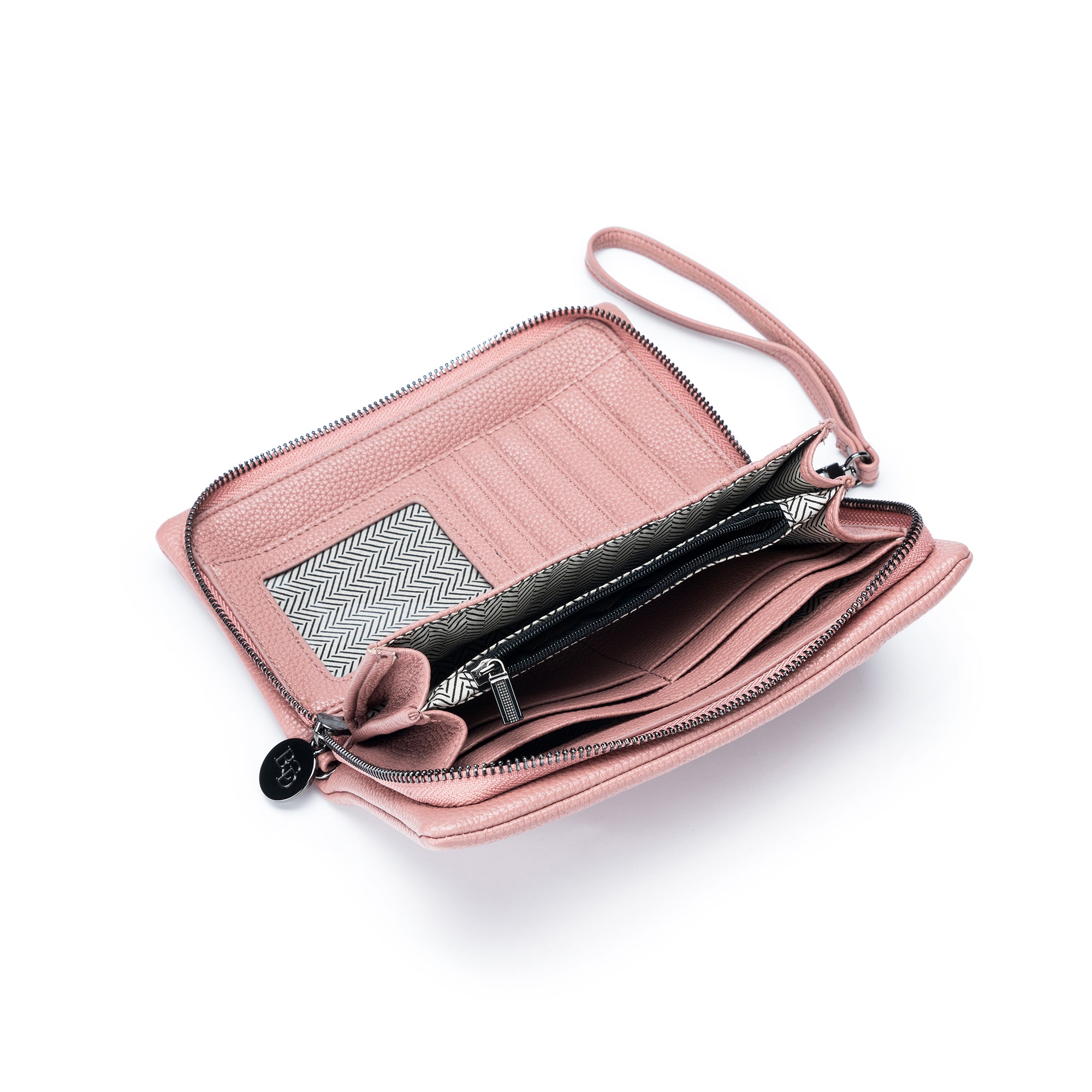 Mavie Deep Pink Crossbody Wallet