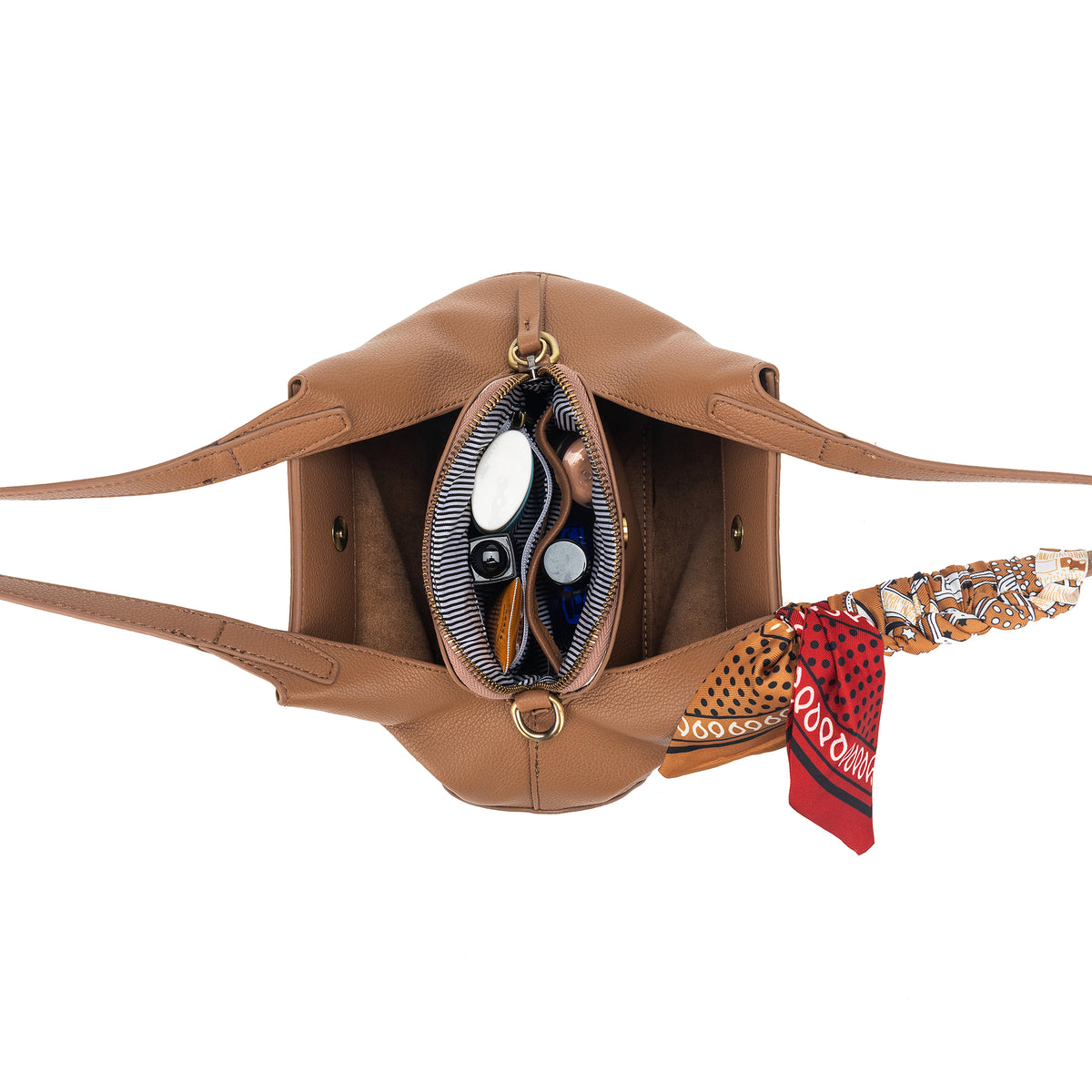 Mini Dune Mocha Vegan Leather Top Handle Handbag