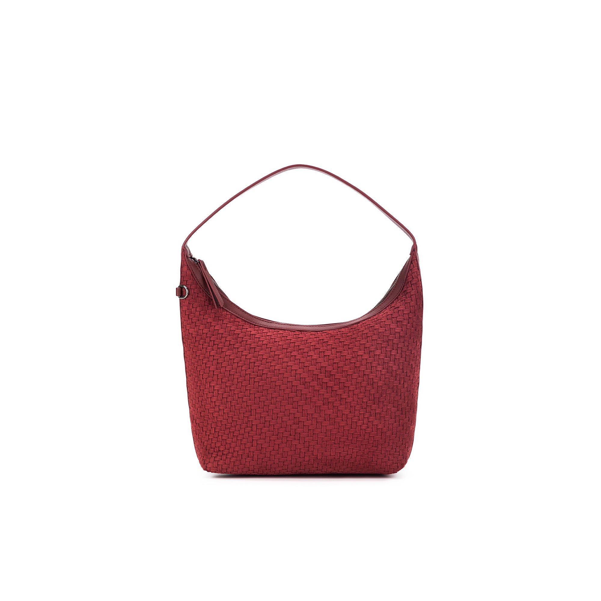 Bessette 2 Piece Burgandy Woven Suedette