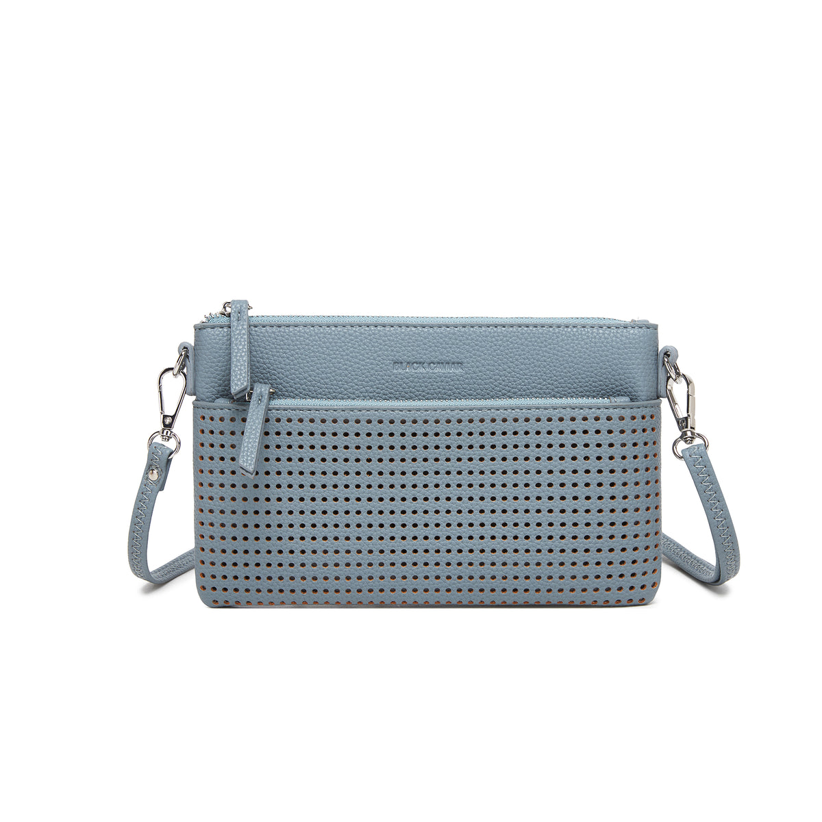 Milla Ocean Blue Vegan Leather Crossbody & Clutch Bag