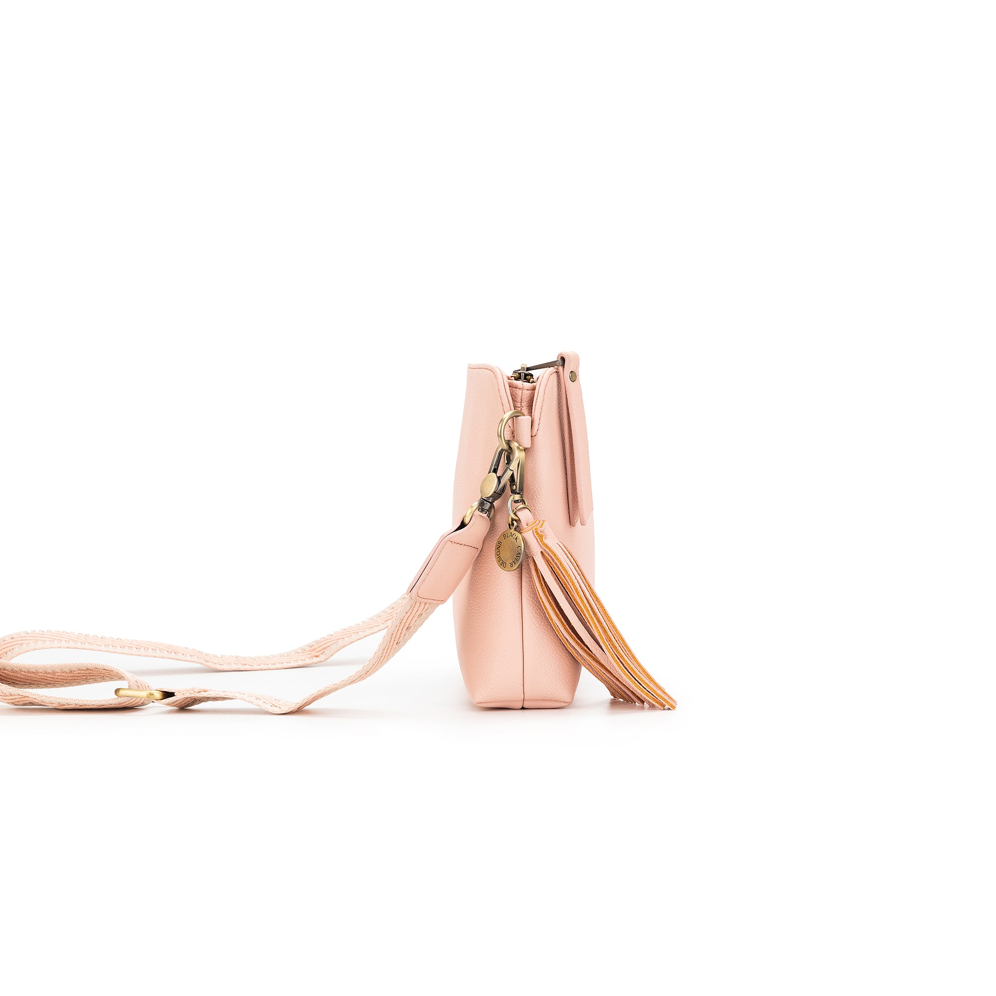 Maggie Pink 3 Compartment Crossbody Bag