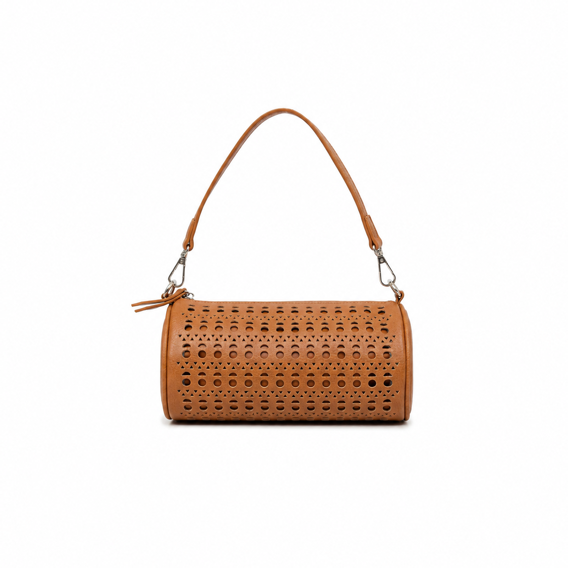 Delilah Tan Barrel Bag Crossbody Bag