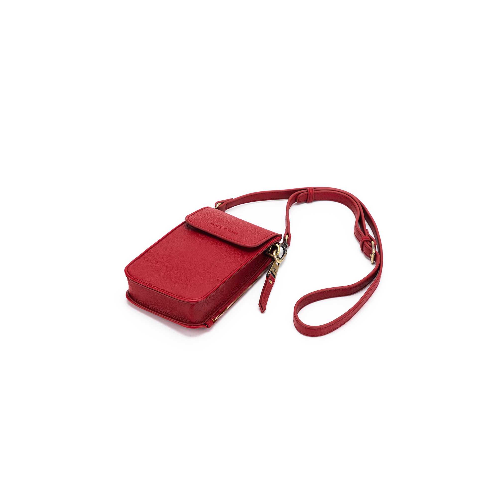 Lou Lou Deep Red Phone Crossbody Wallet