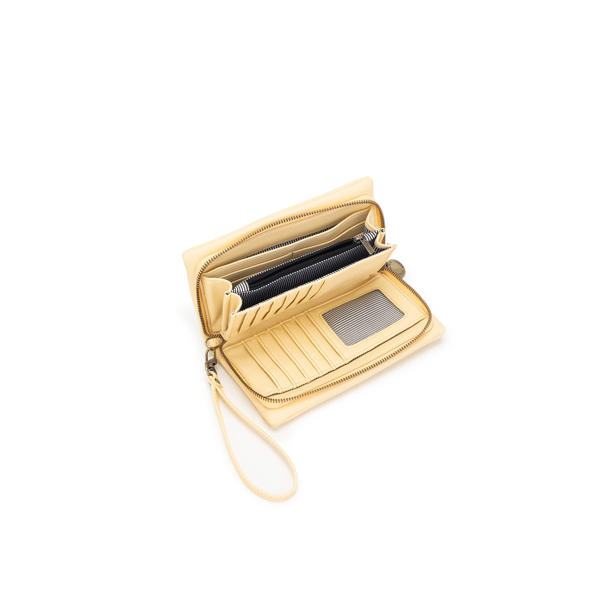 Mavie Yellow Chiffon Crossbody Wallet