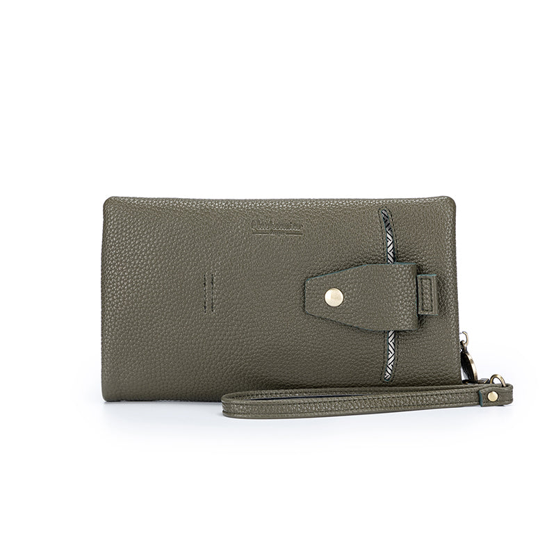 Mavie Dark Olive Crossbody Wallet